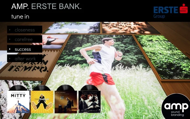 Erste Bank / amp sound branding / audio branding / branded music