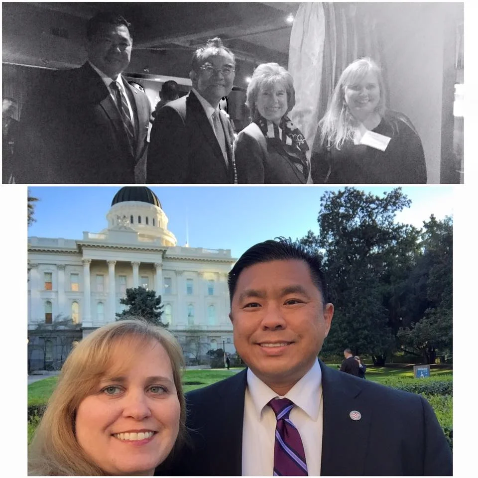 Charlotte Danielsson with California State Senate Minority Leader Jean Fuller