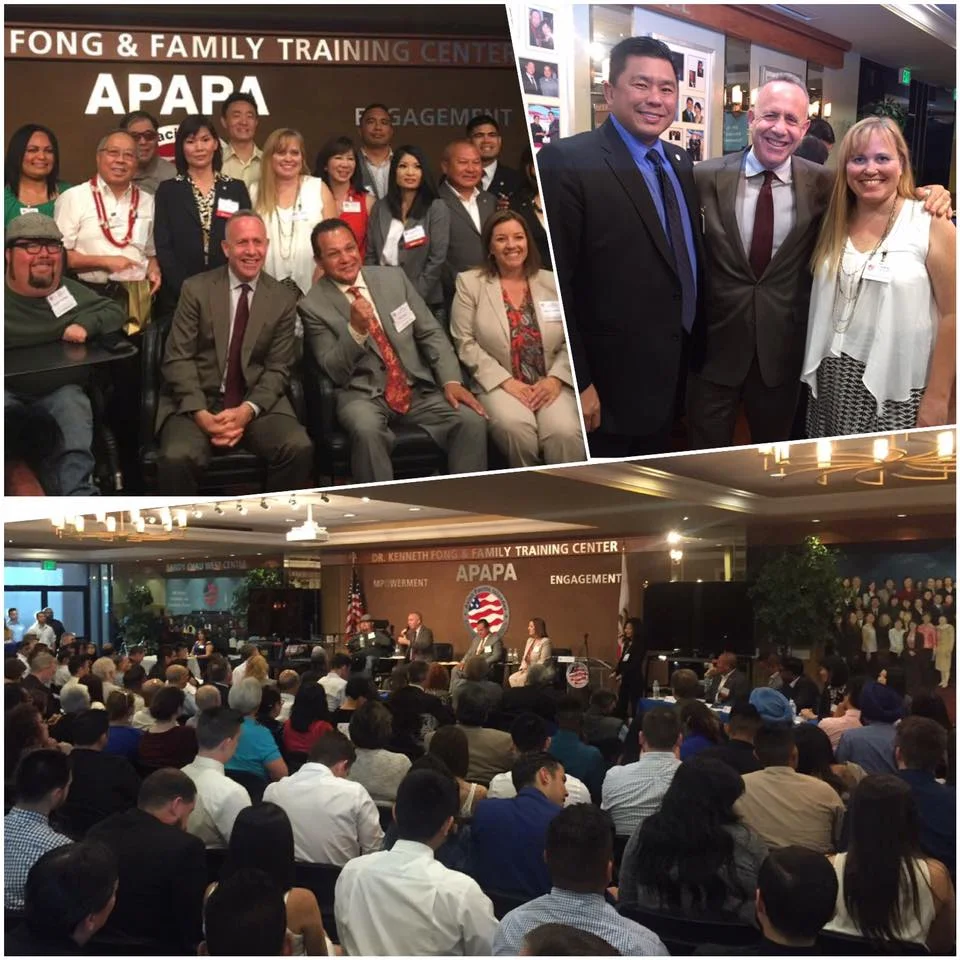 Charlotte Danielsson helped organize the Sacramento Mayoral Town Hall; pictured here with mayor-elect Darrell Steinberg