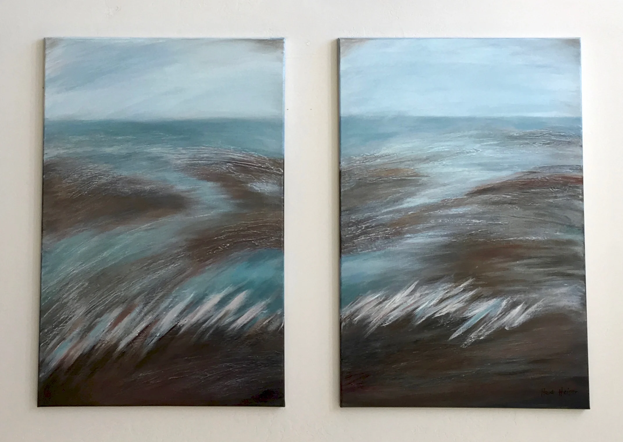 Seascape diptych