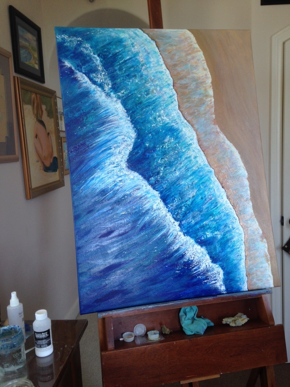 Beach from above easel.JPG