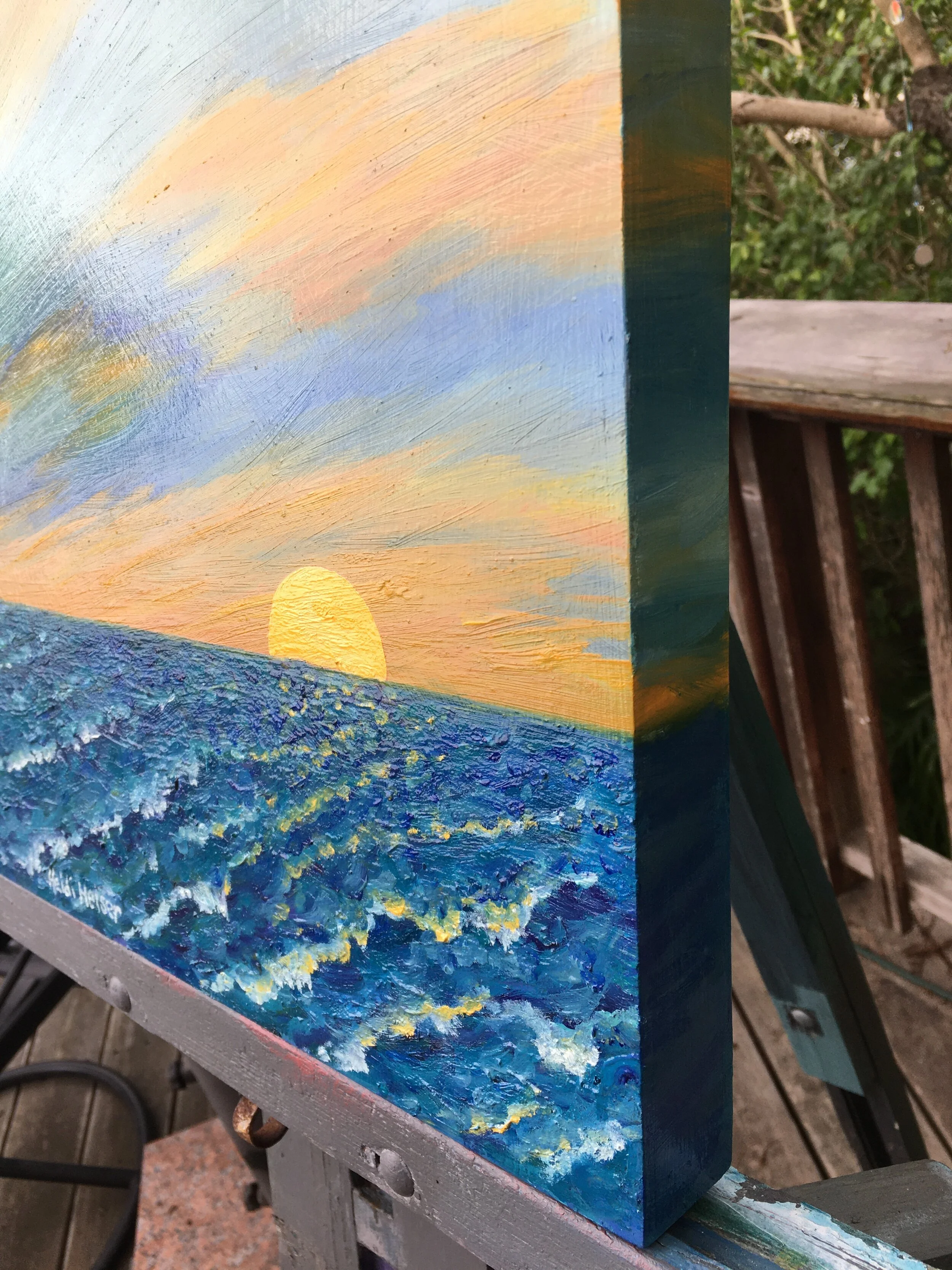 Sunset-with-rough waters14x18edge.jpeg