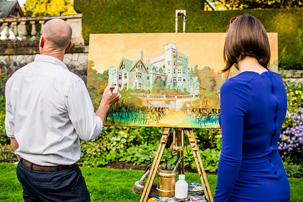 vancouver island live wedding painting at hatley castle.jpg