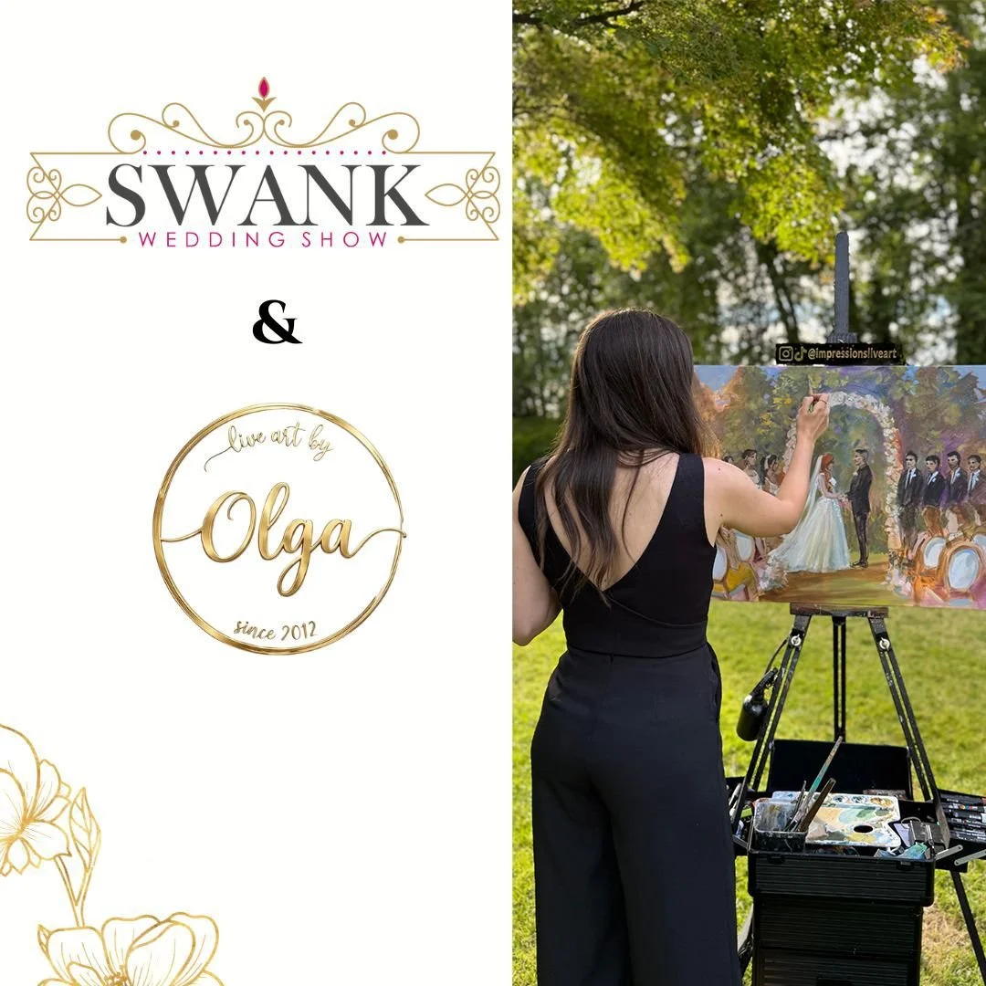 ✨ Announcement: I'll be at the Swank Wedding Show this Saturday! 

If you're planning a wedding (or know someone who is), come find me at The Westin Bayshore on February 28th from 11am - 5pm. I'd love to connect in person and show you what live art c