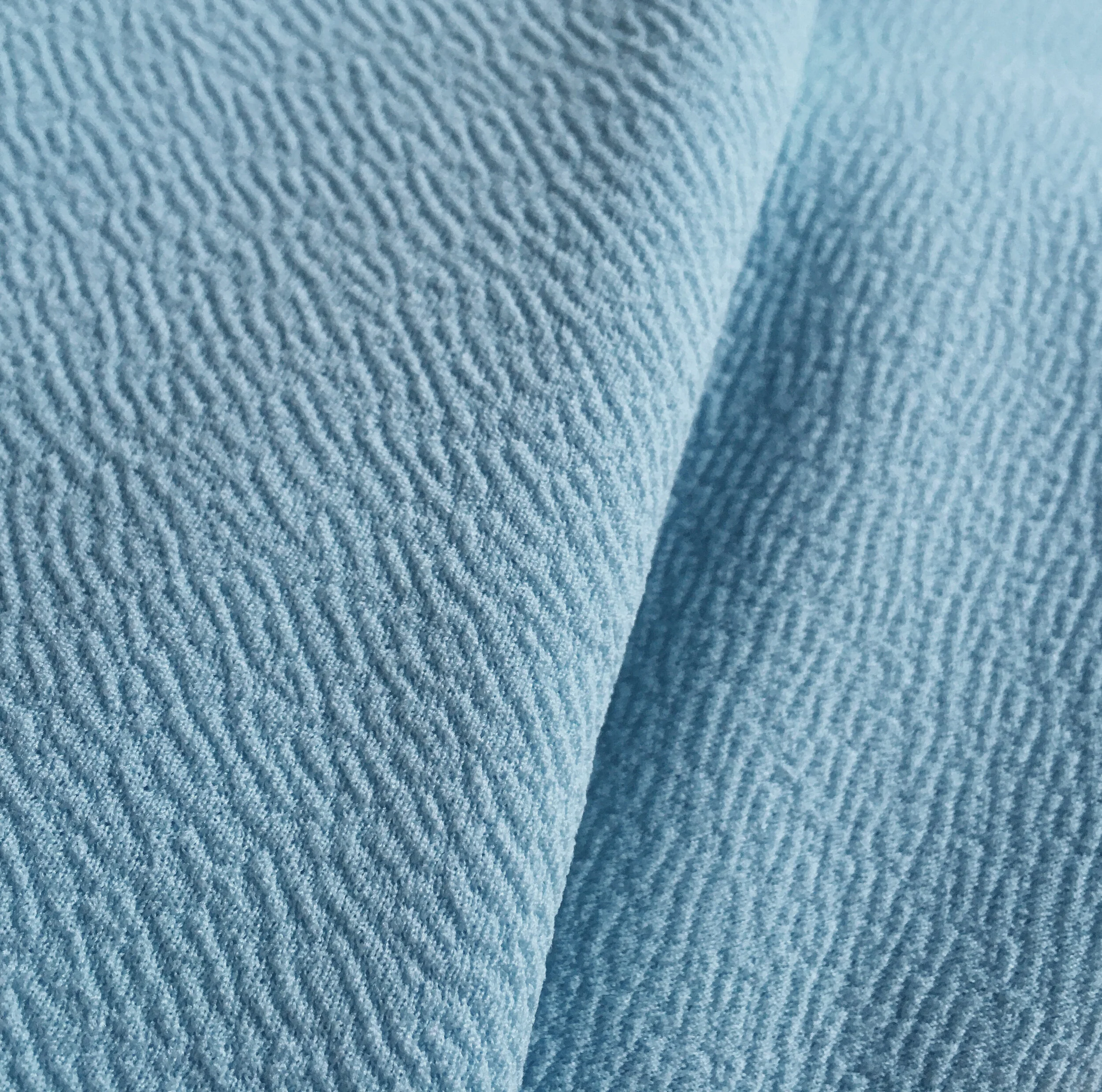 Contour Dress Blue Textured Crepe Scuba Jersey Fabric Detail.jpeg