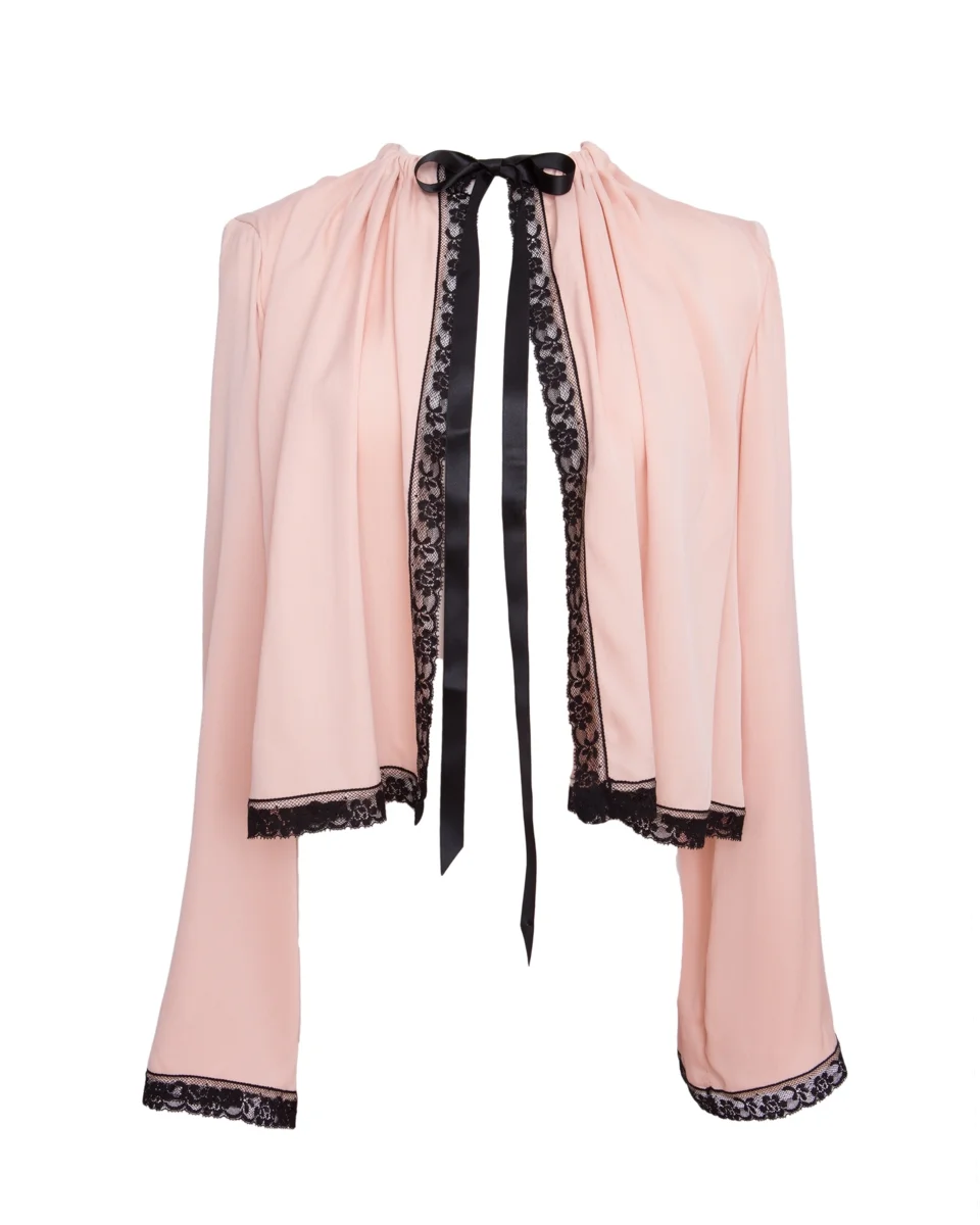 pink lace jacket
