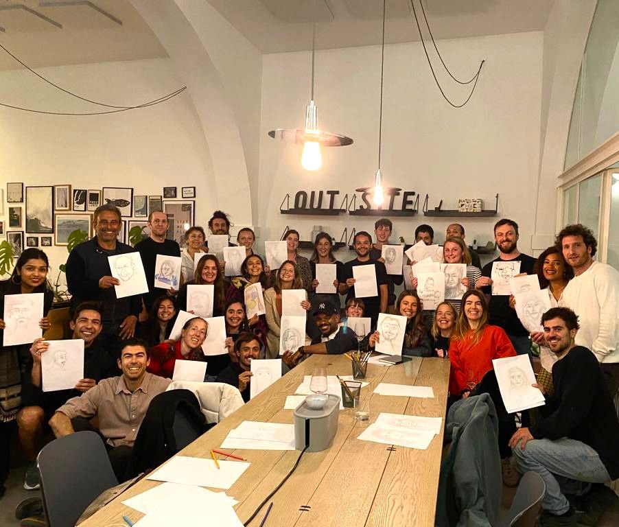 Drawing workshop event at Cowork Cafe