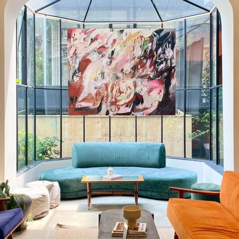 Beautiful sunlight coworking space