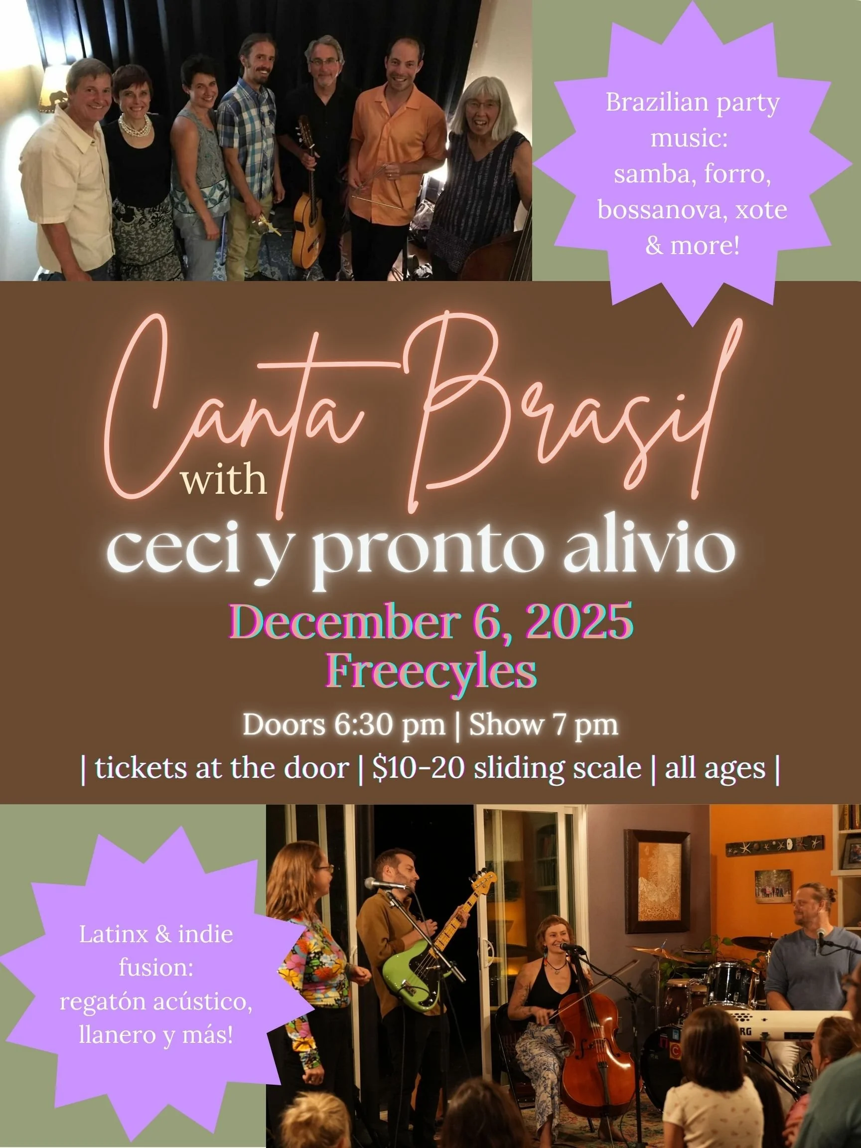 Ceci y Pronto Alivio and Canta Brasil!