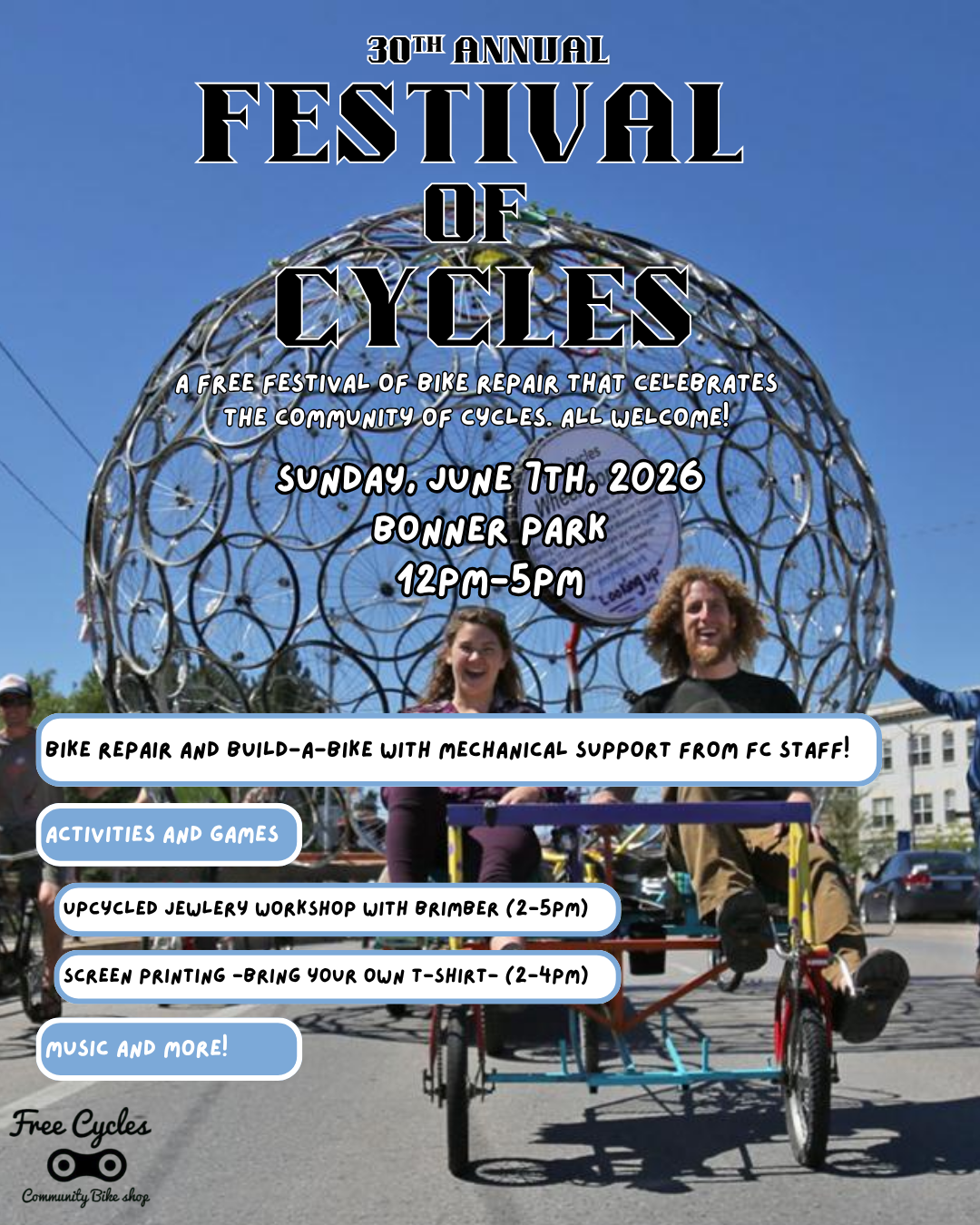 Festival of Cycles at Bonner Park