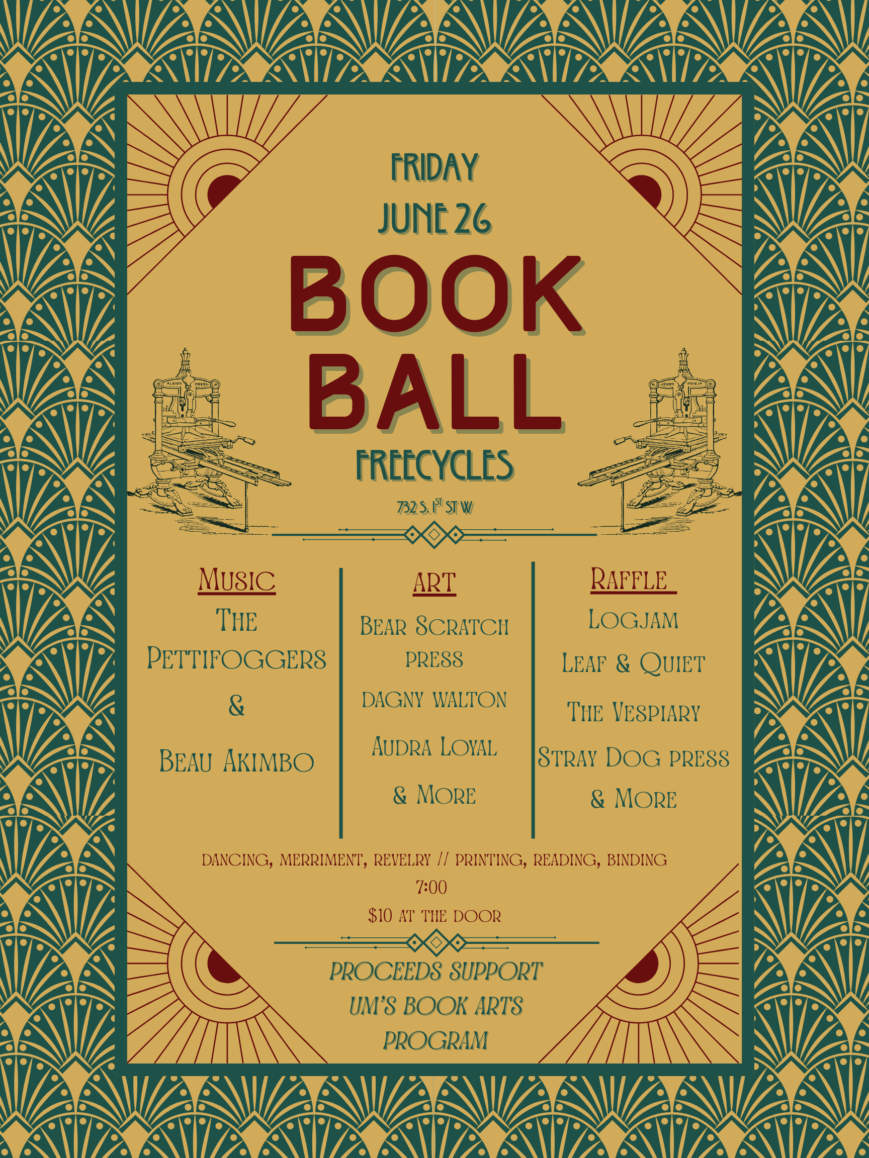 Book Ball! Featuring The Pettifoggers and Beau Akimbo