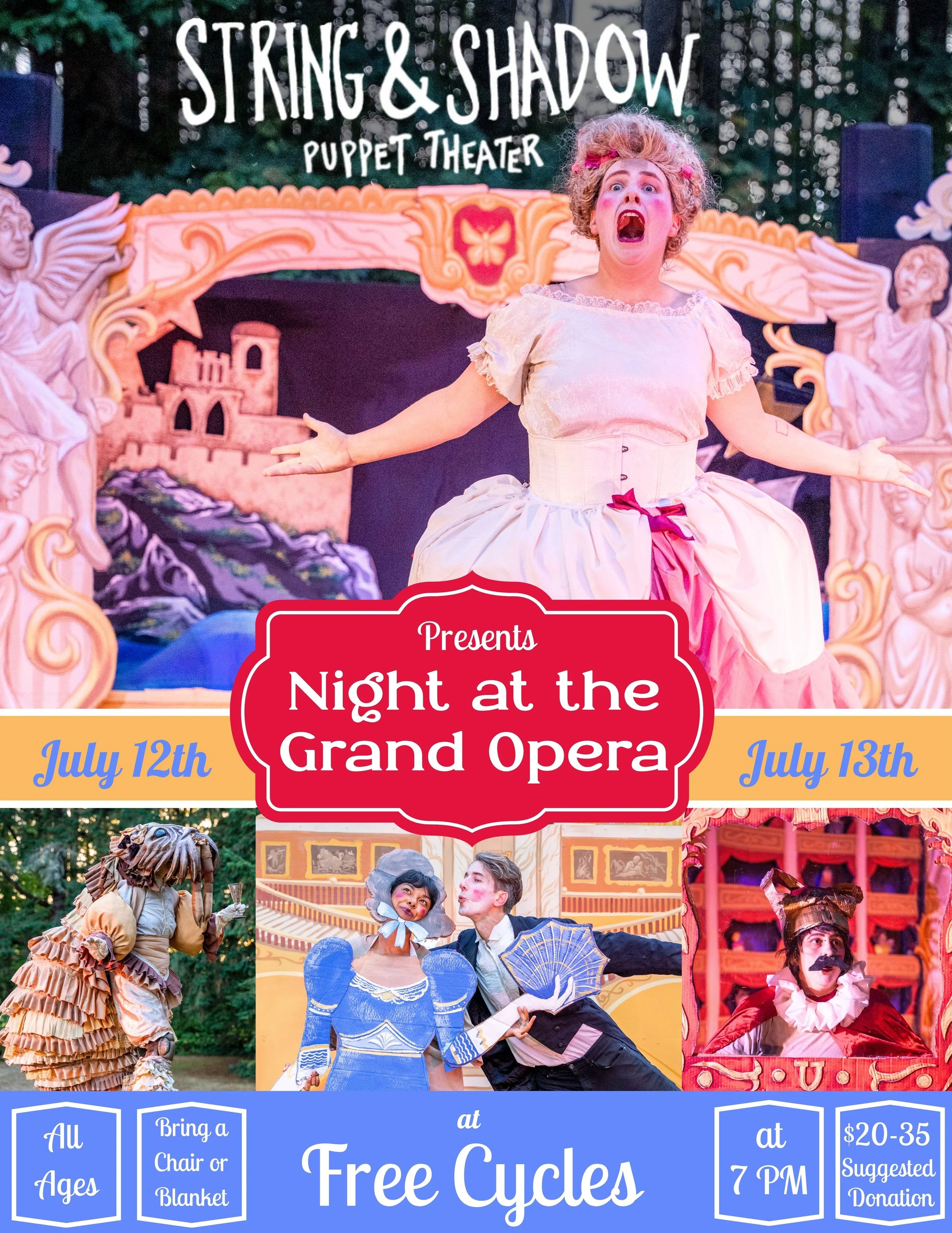 A Night at the Grand Opera: A Giant Puppet Show with String &amp; Shadow