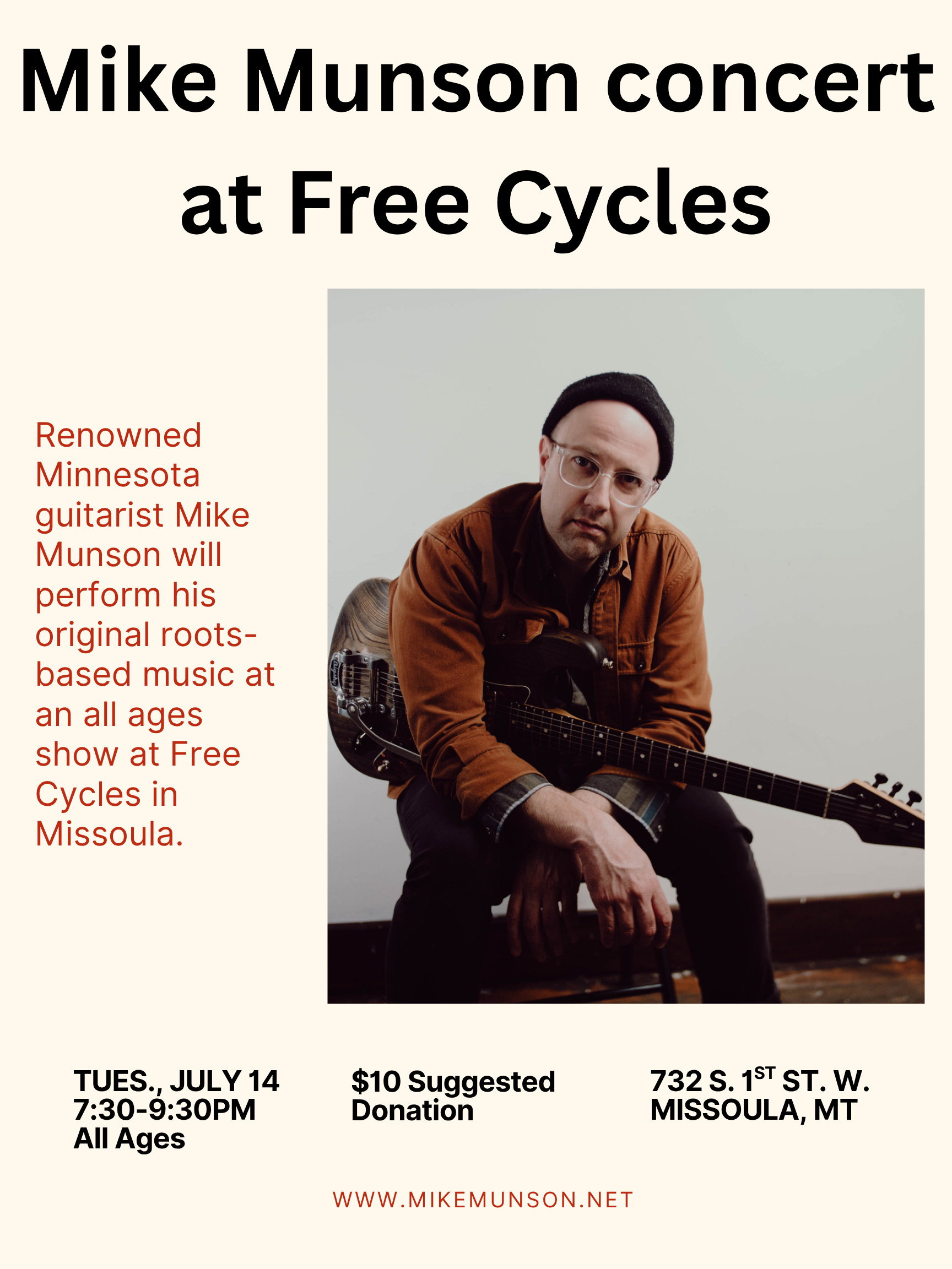 Live music with Mike Munson show image