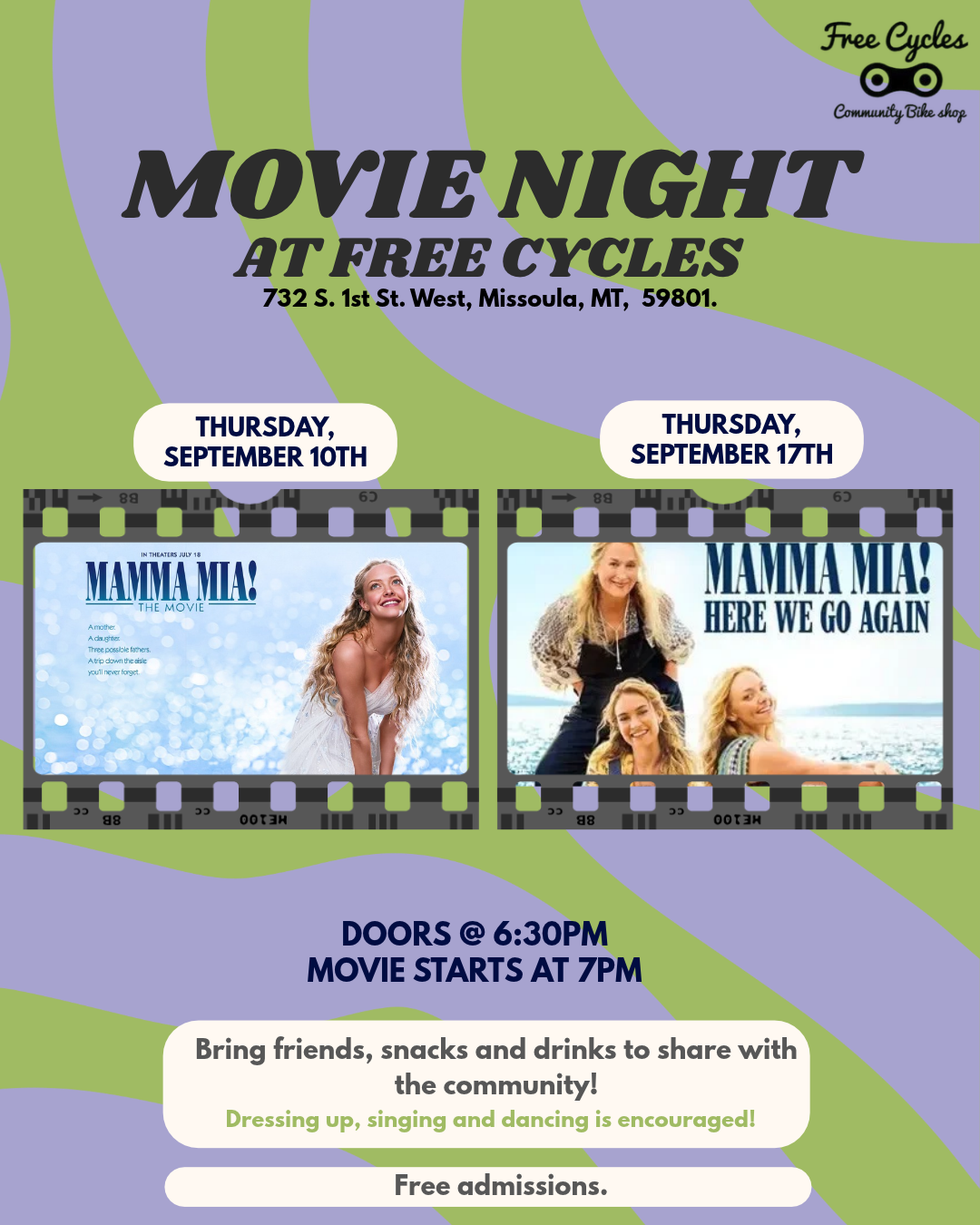 Mamma Mia! here we go again movie night!