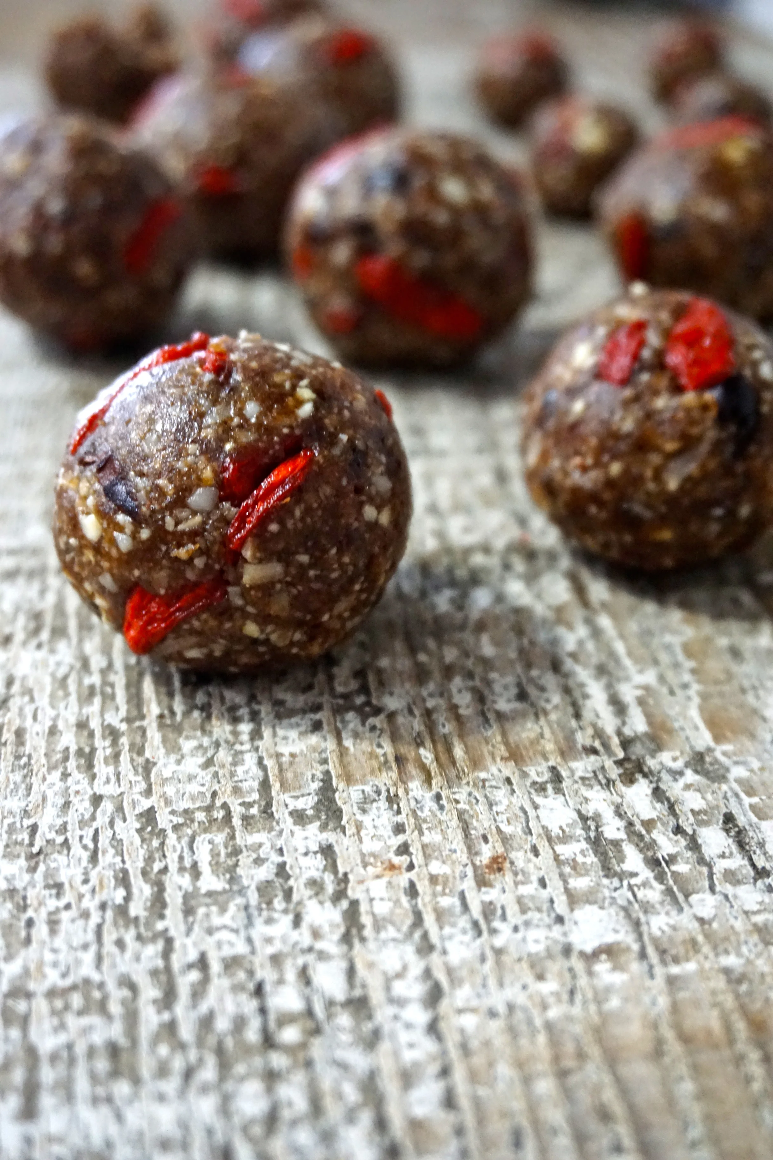 Chocolate Goji Bliss Balls