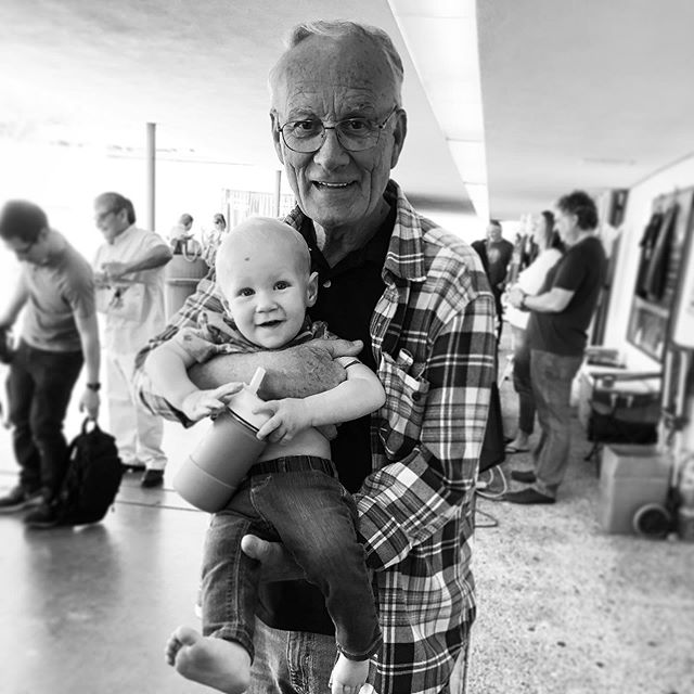 The legend, the foundation for just about everything I know holding the man I get to pass it all on to.  I&rsquo;m grateful for you, dad.