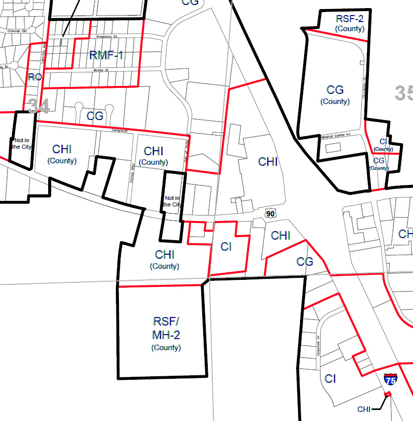 Lake City Zoning Map