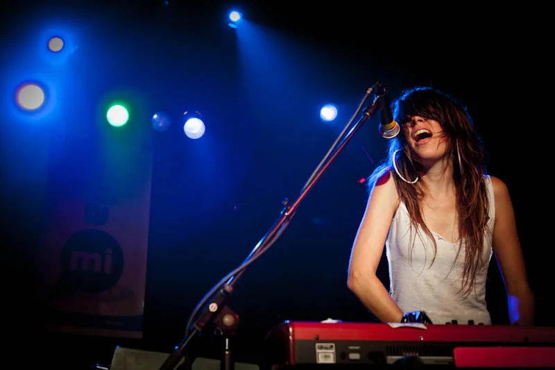 Missy playing in The Love Language, 2011. Photo by Rodney Boles.