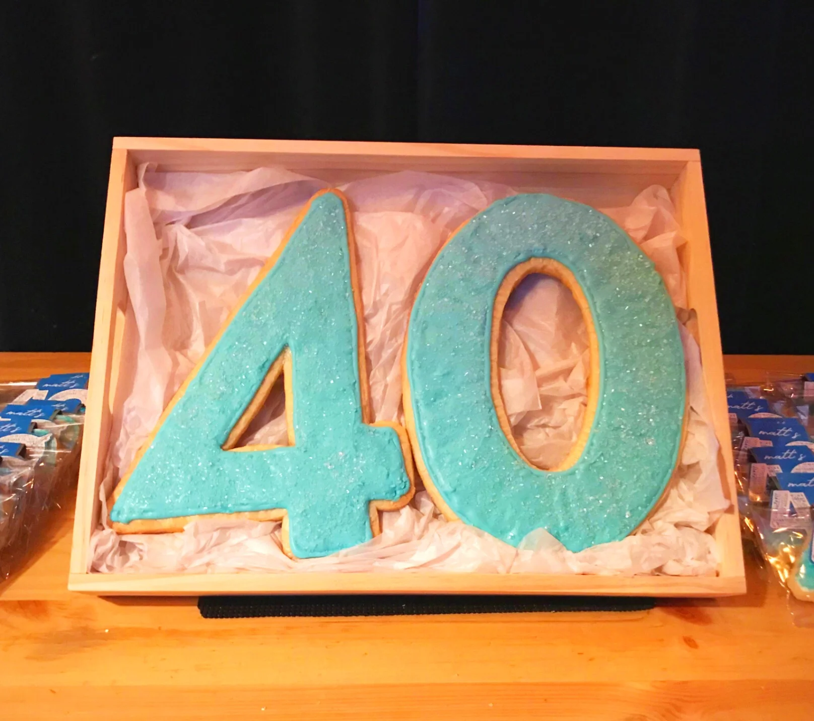 Homemade Giant "40" Sugar Cookie