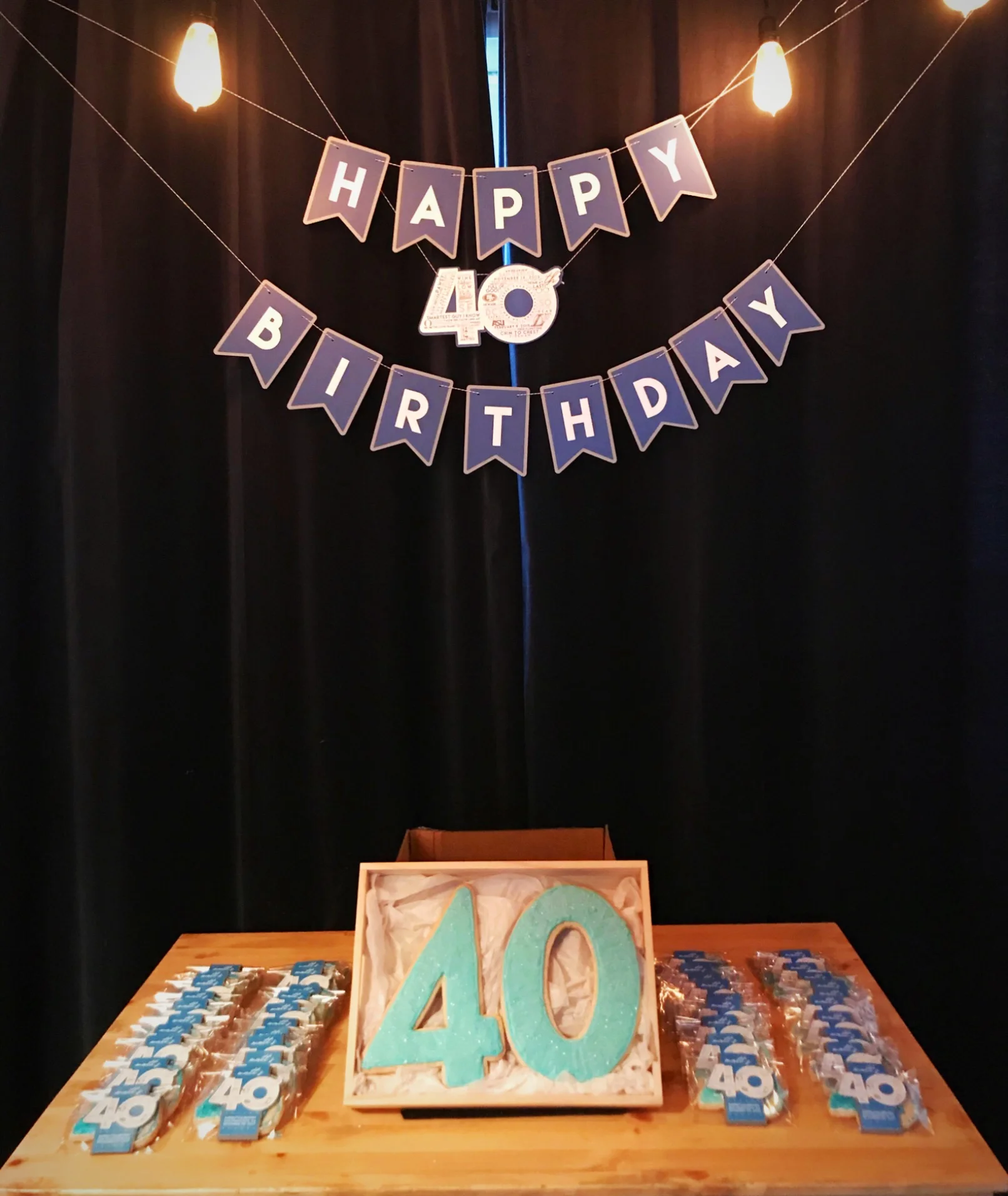 Surprise 40th Dessert and Favors