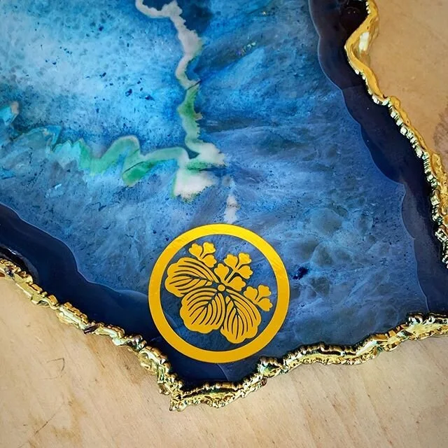 Custom decals for a bridal party gift