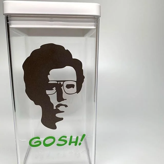 Gosh! Is it Friday yet??? Another custom canister for a very special person.