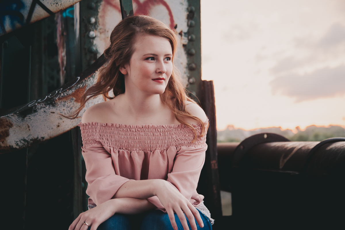 Anne | Kansas City Senior Photography in the Historic West Bottoms by Merry Ohler