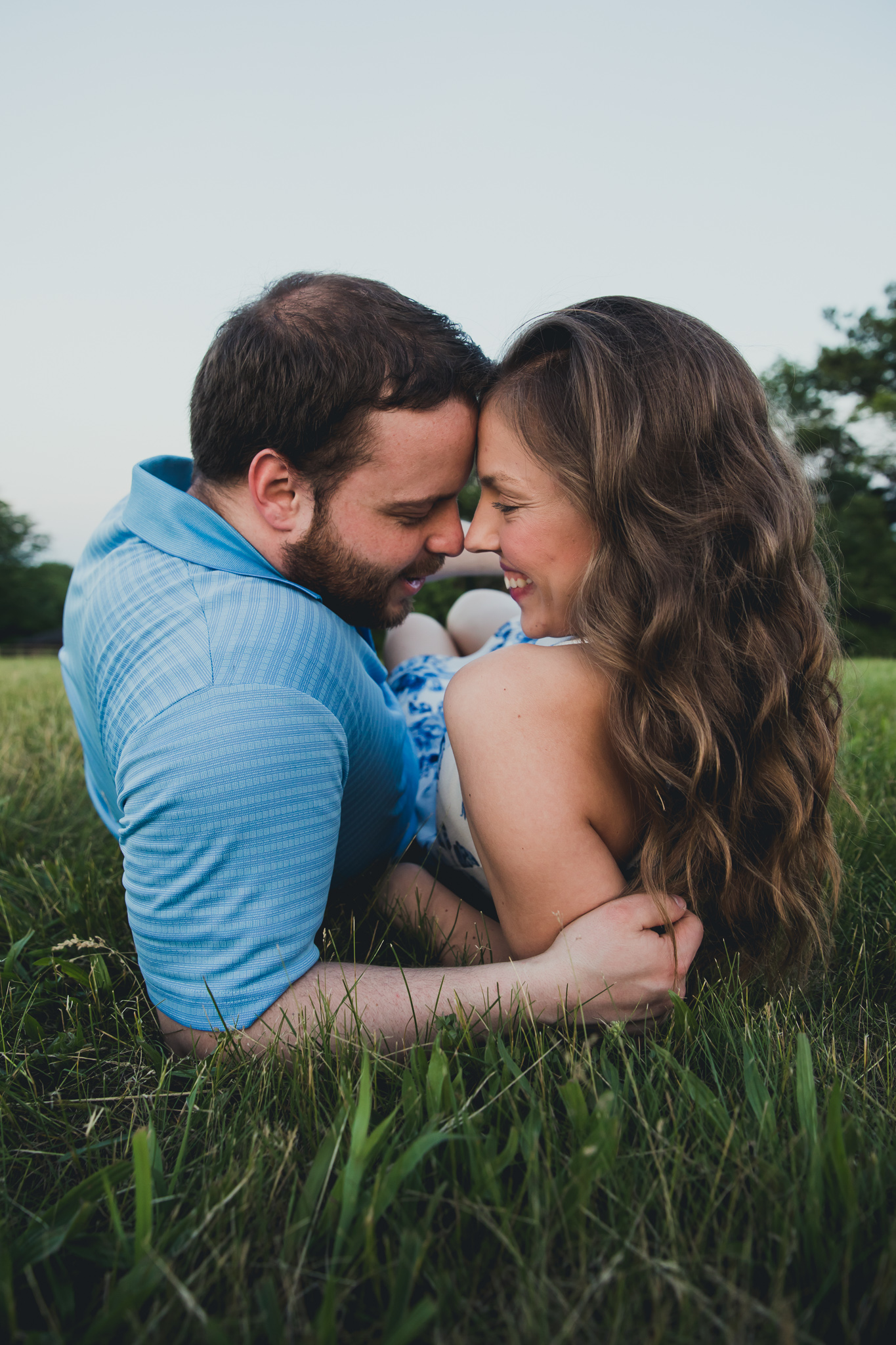 Matt & Kara | Kansas City Field Engagement Photography by Merry Ohler | Kansas City Wedding Photographer