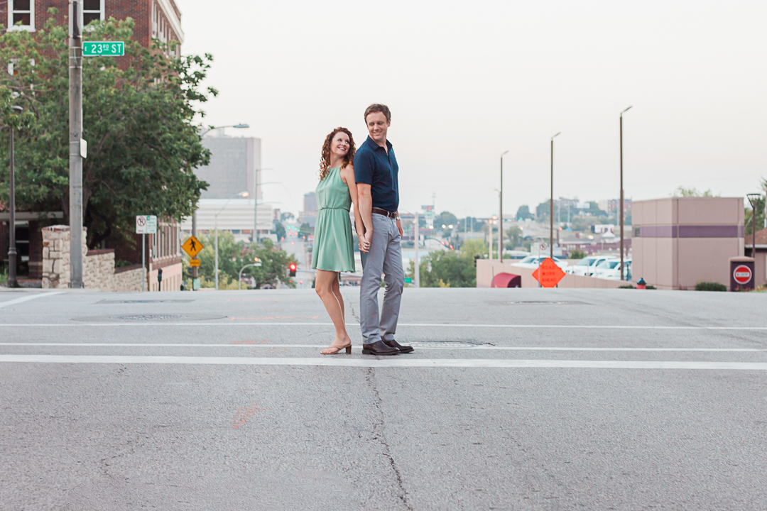 Lindsey & Reuel | Downtown Kansas City Engagement Photography by Merry Ohler | Kansas City Wedding Photographer