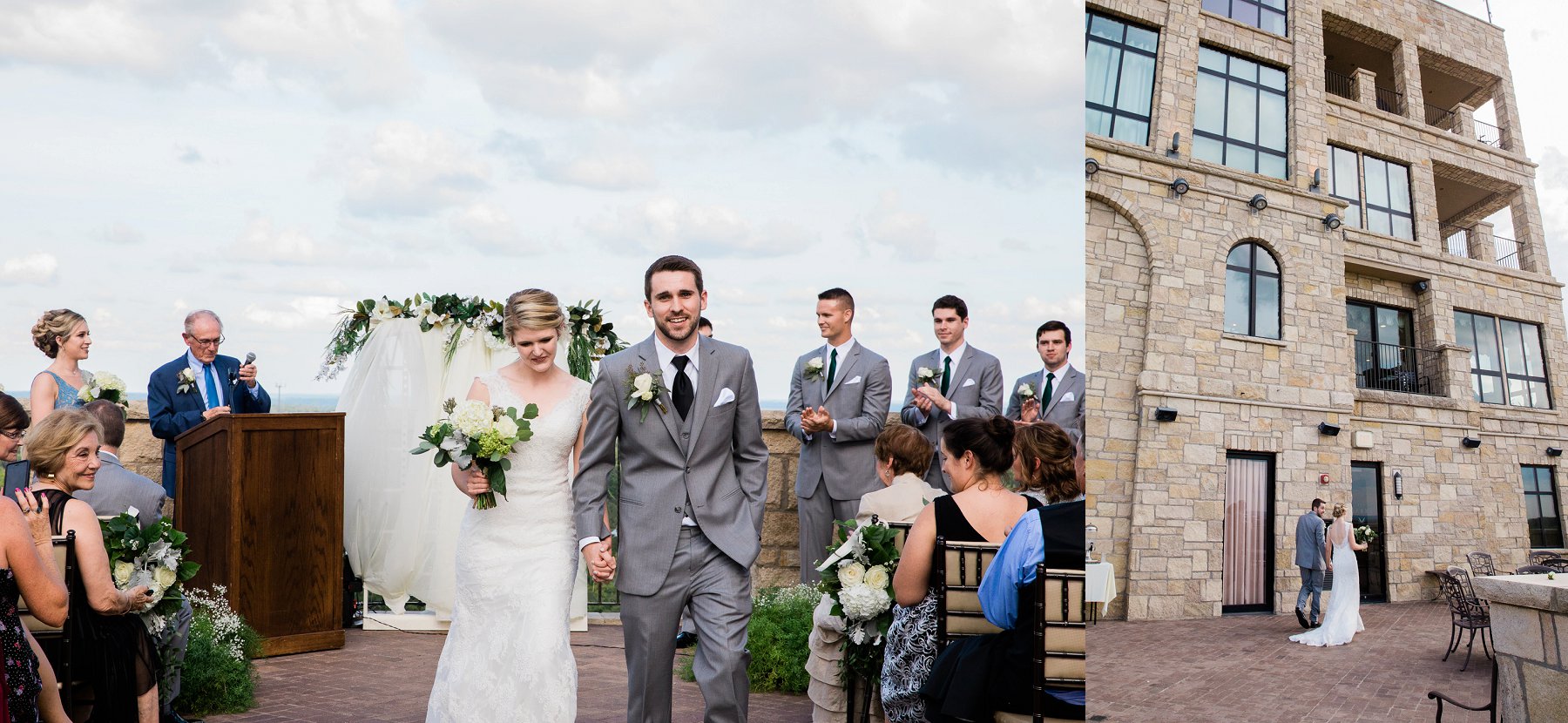 Lawrence Rooftop Terrace Wedding at The Oread by Merry Ohler