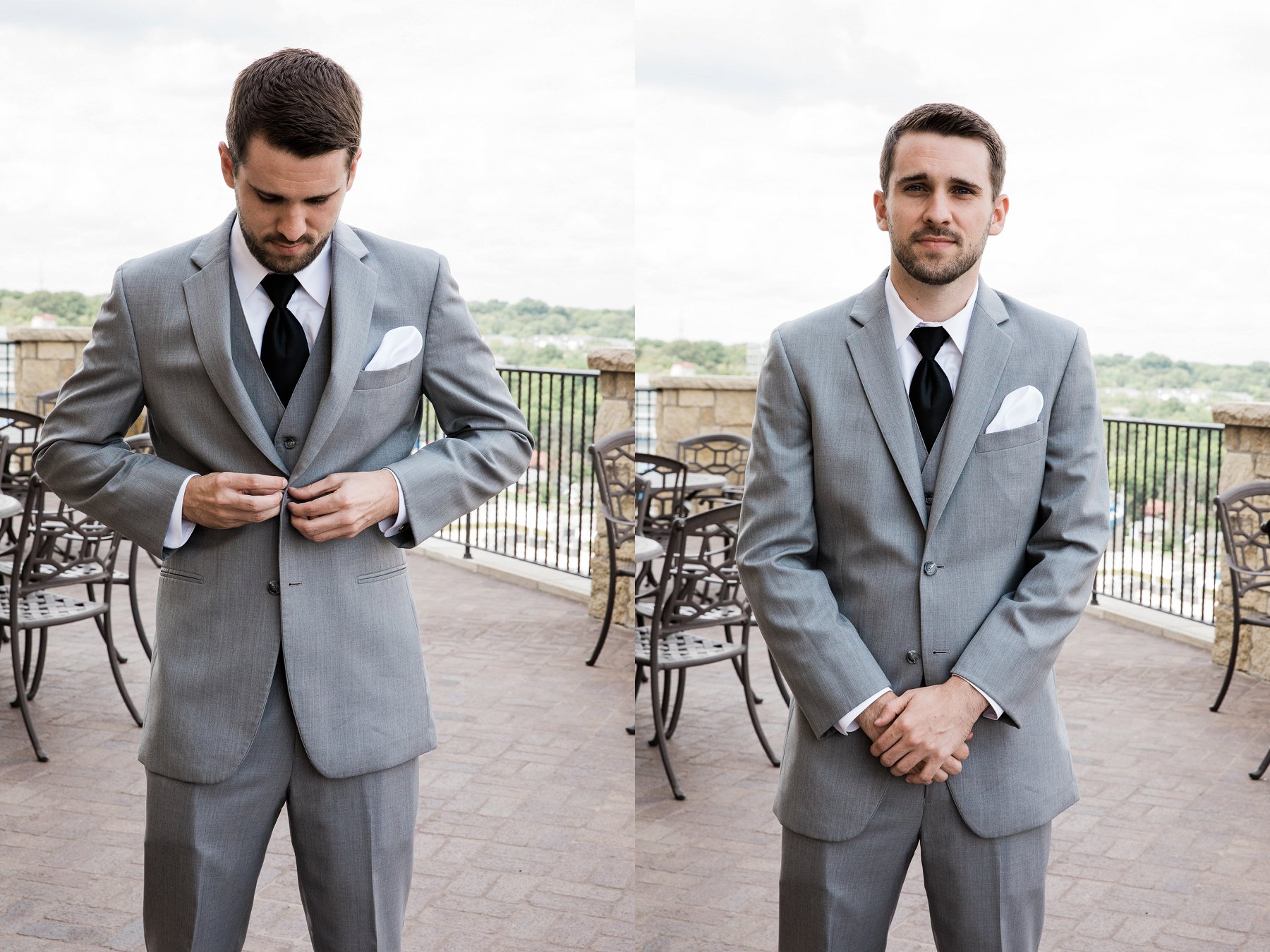 Lawrence Rooftop Terrace Wedding at The Oread by Merry Ohler