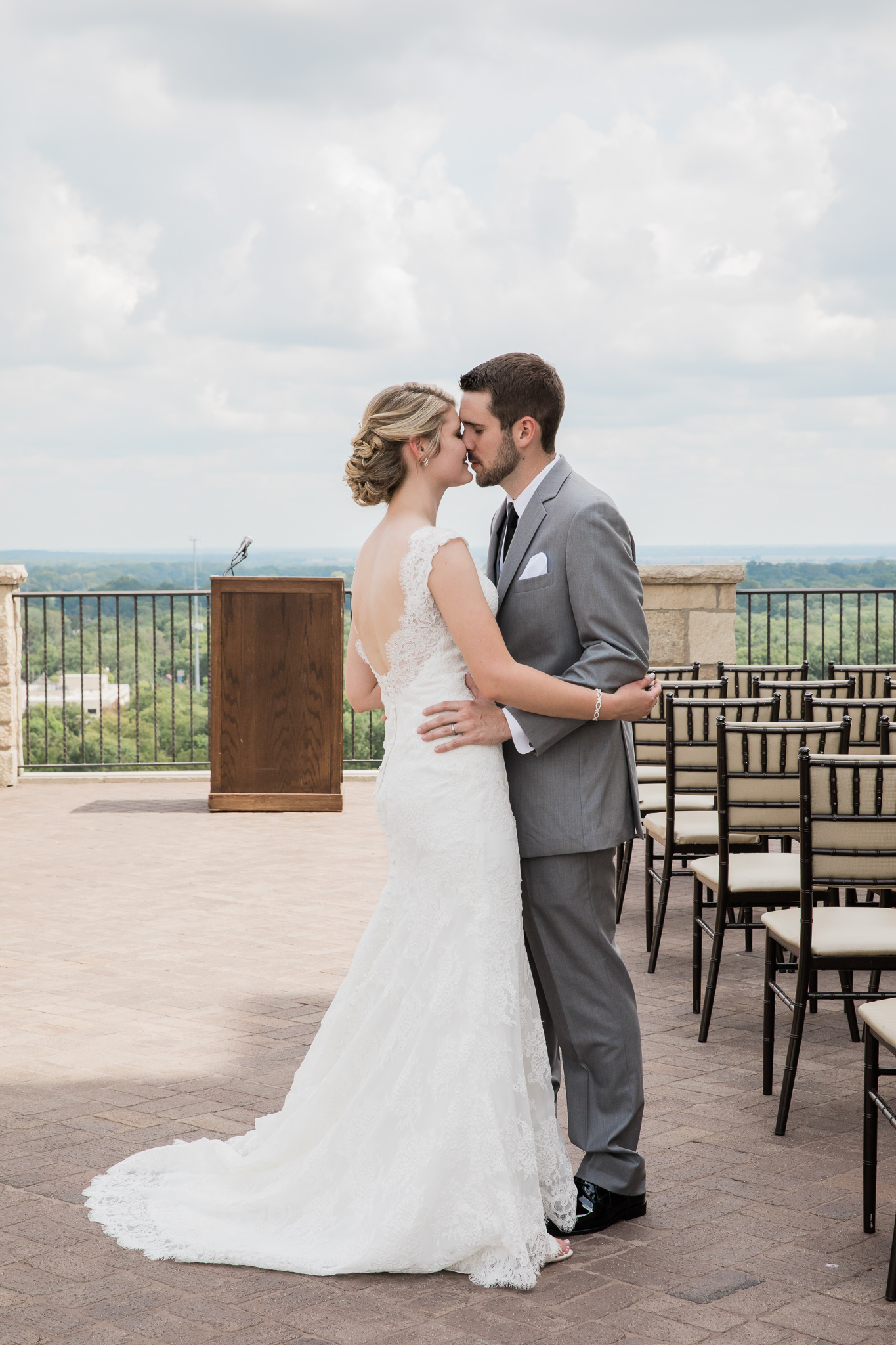 Lawrence Rooftop Terrace Wedding at The Oread by Merry Ohler