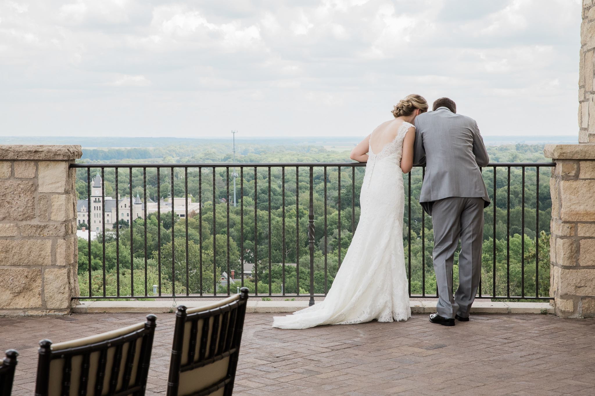 Lawrence Rooftop Terrace Wedding at The Oread by Merry Ohler