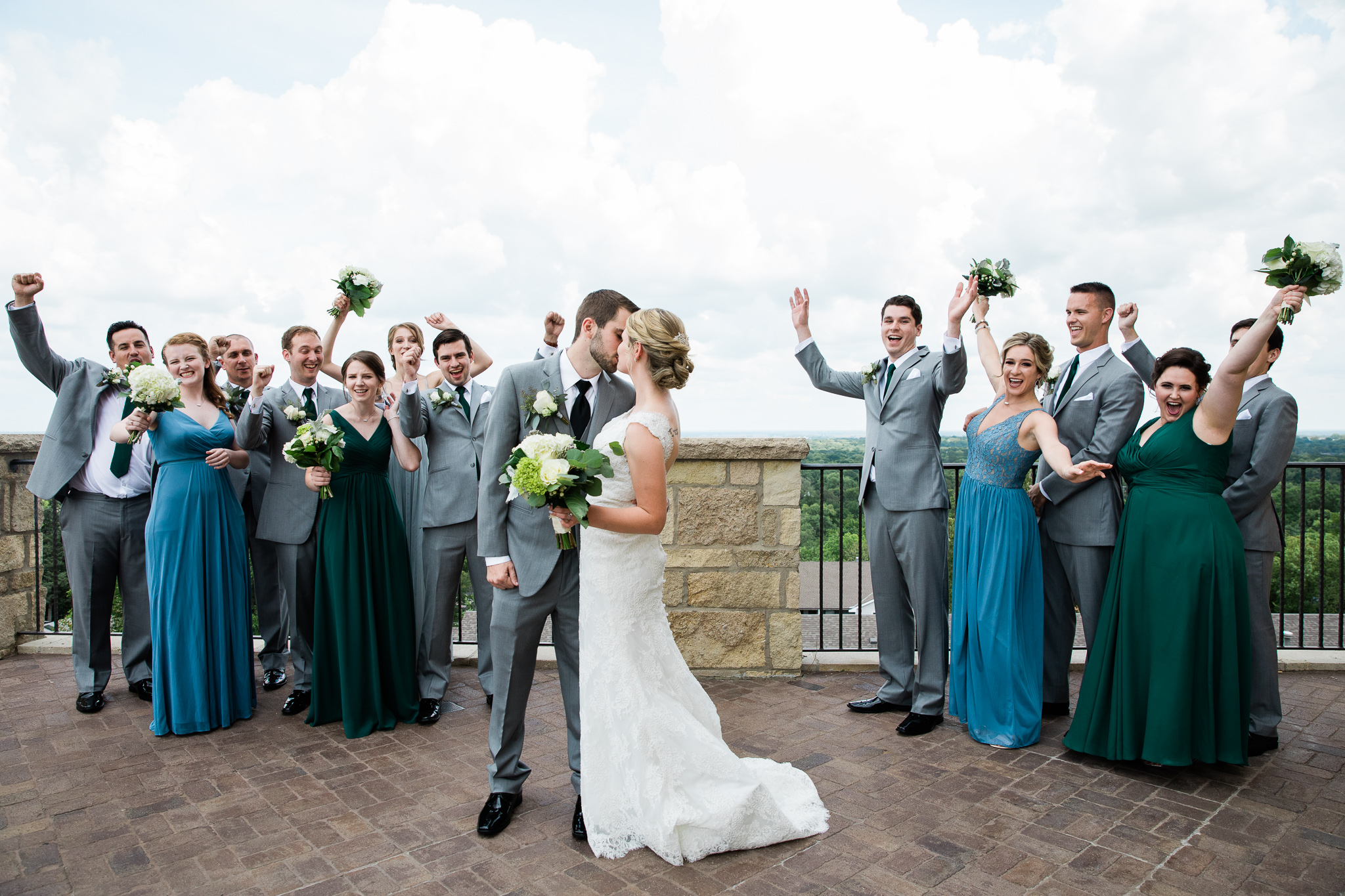 Lawrence Rooftop Terrace Wedding at The Oread by Merry Ohler