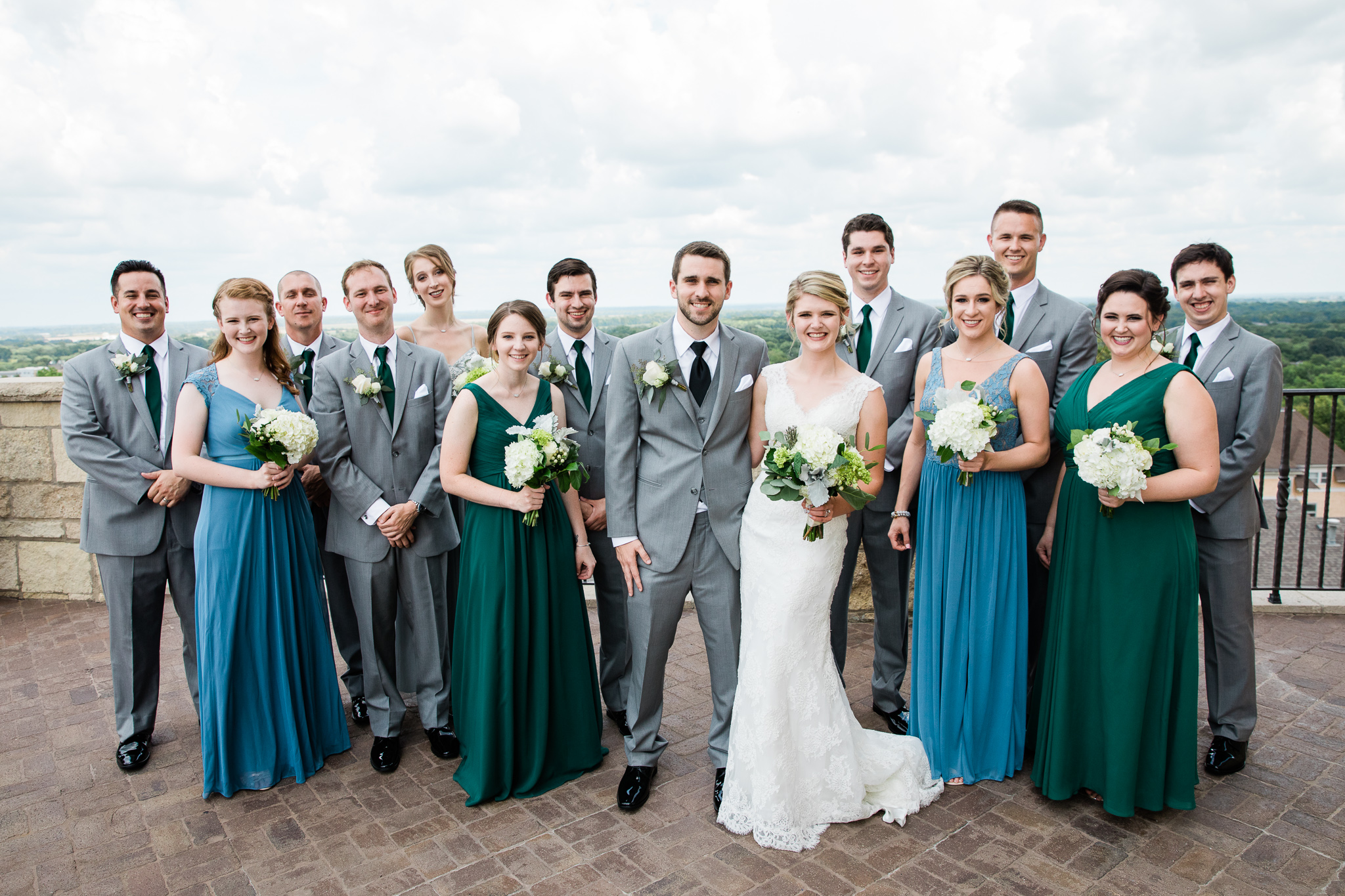 Lawrence Rooftop Terrace Wedding at The Oread by Merry Ohler