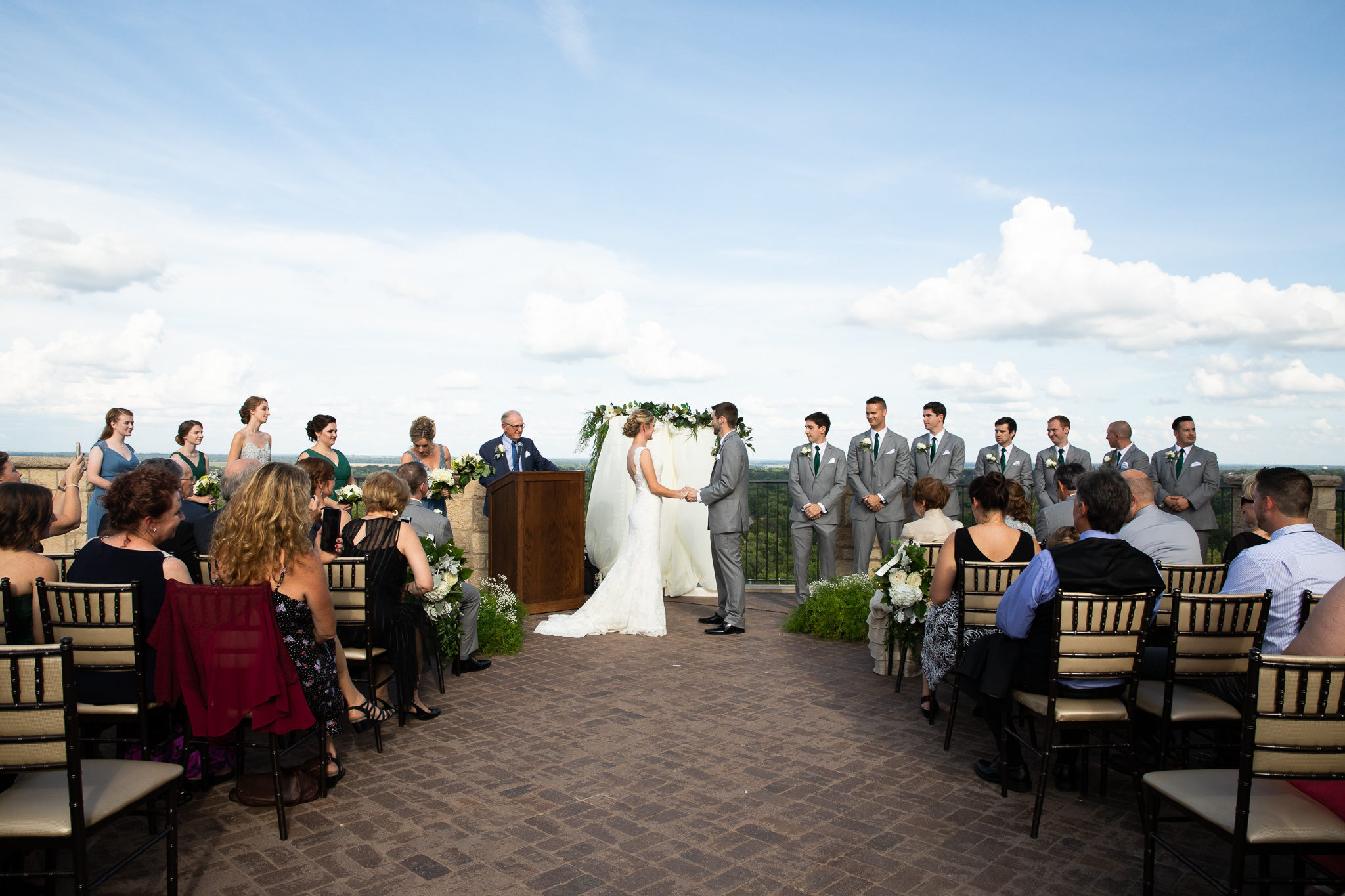 Lawrence Rooftop Terrace Wedding at The Oread by Merry Ohler