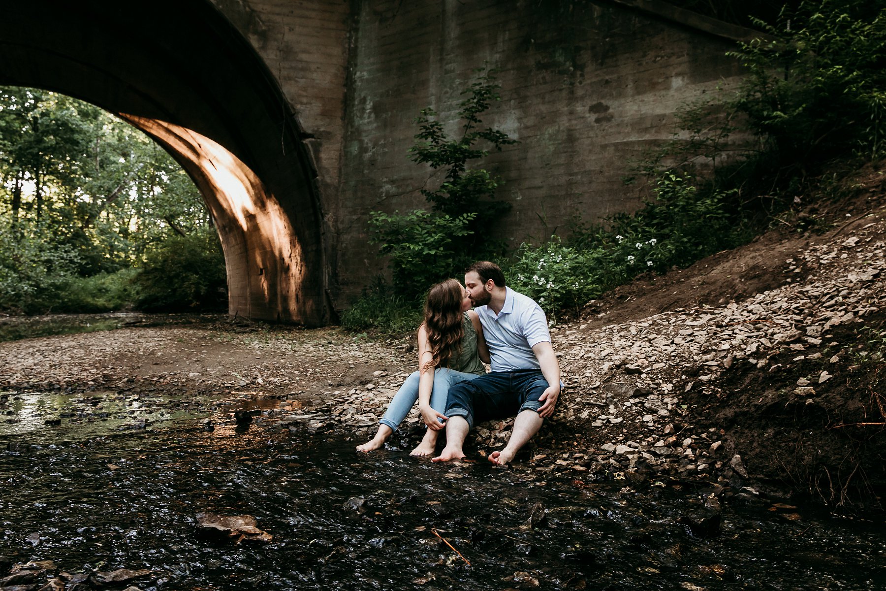 Summer Creek Engagement Photography in Kansas City - 1