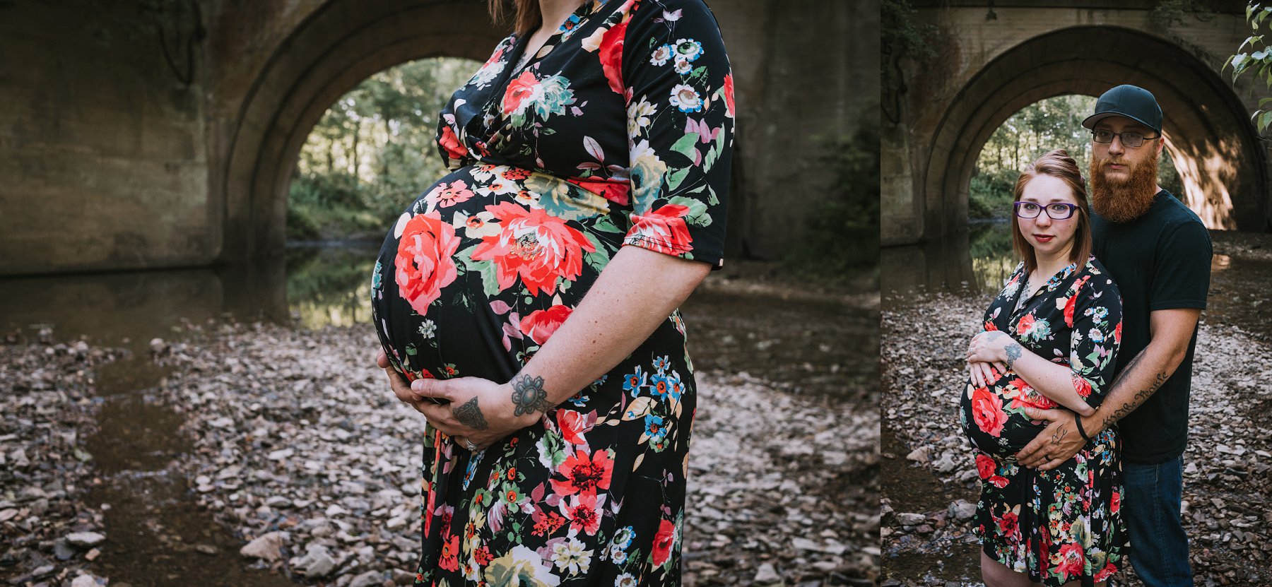 Creek Maternity Photography in Kansas City by Merry Ohler | Wedding Photographer Kansas City-4