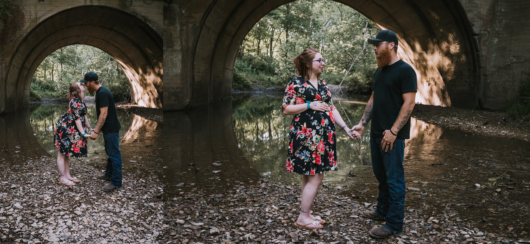 Creek Maternity Photography in Kansas City by Merry Ohler | Wedding Photographer Kansas City-9