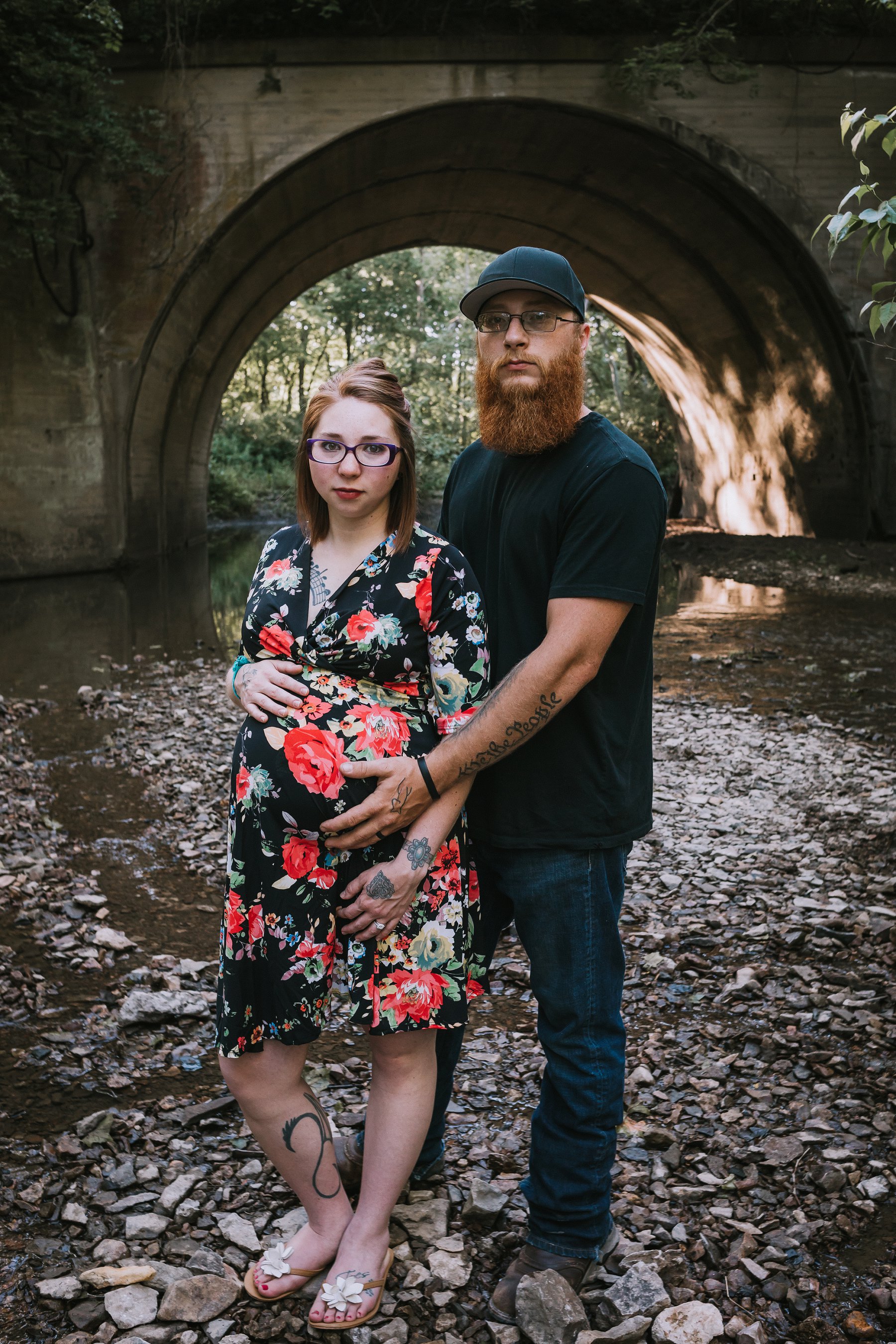 Creek Maternity Photography in Kansas City by Merry Ohler | Wedding Photographer Kansas City-10