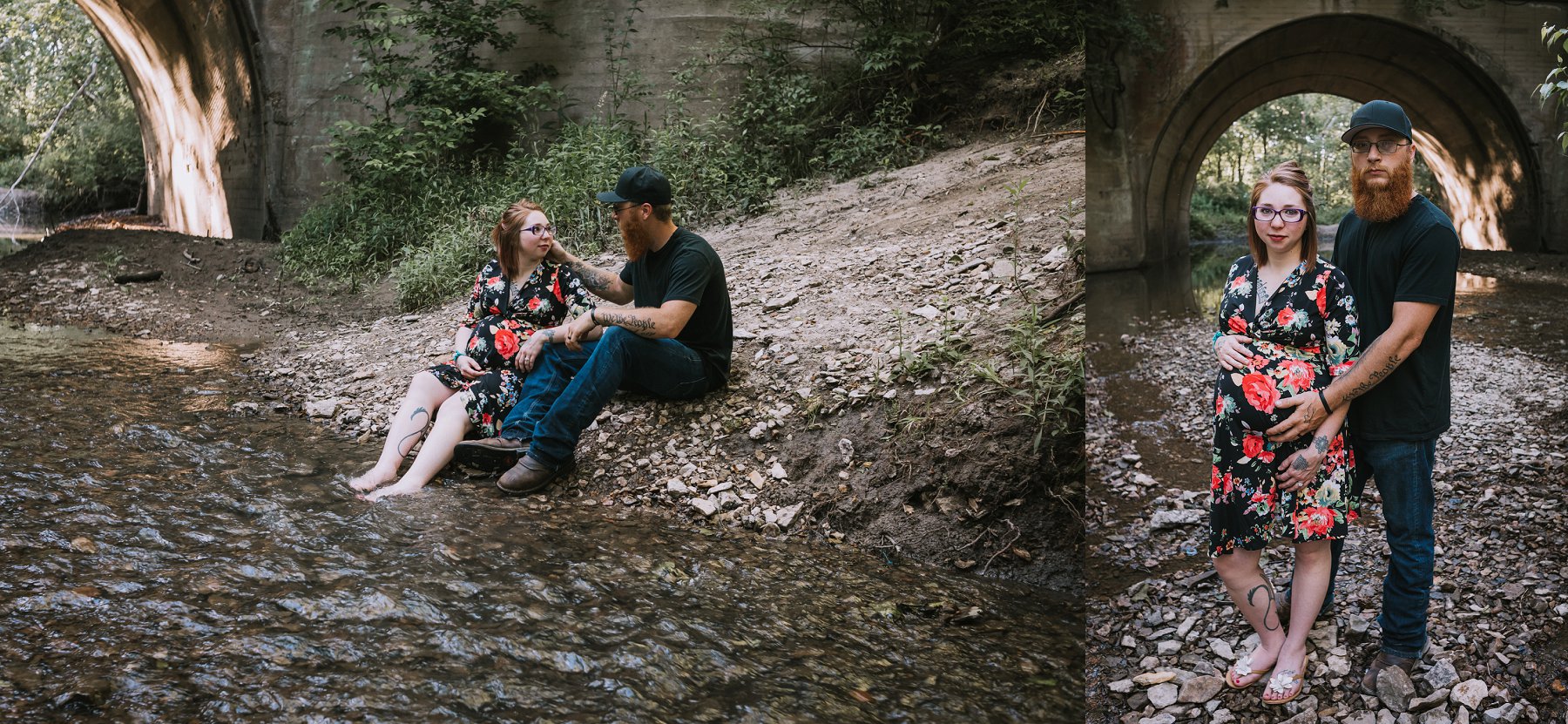 Creek Maternity Photography in Kansas City by Merry Ohler | Wedding Photographer Kansas City-14