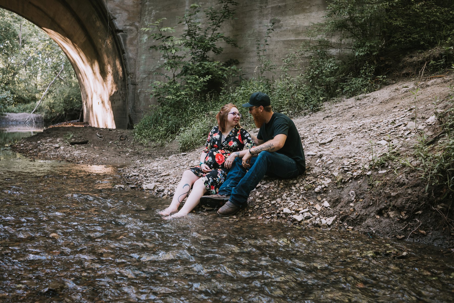 Creek Maternity Photography in Kansas City by Merry Ohler | Wedding Photographer Kansas City-16