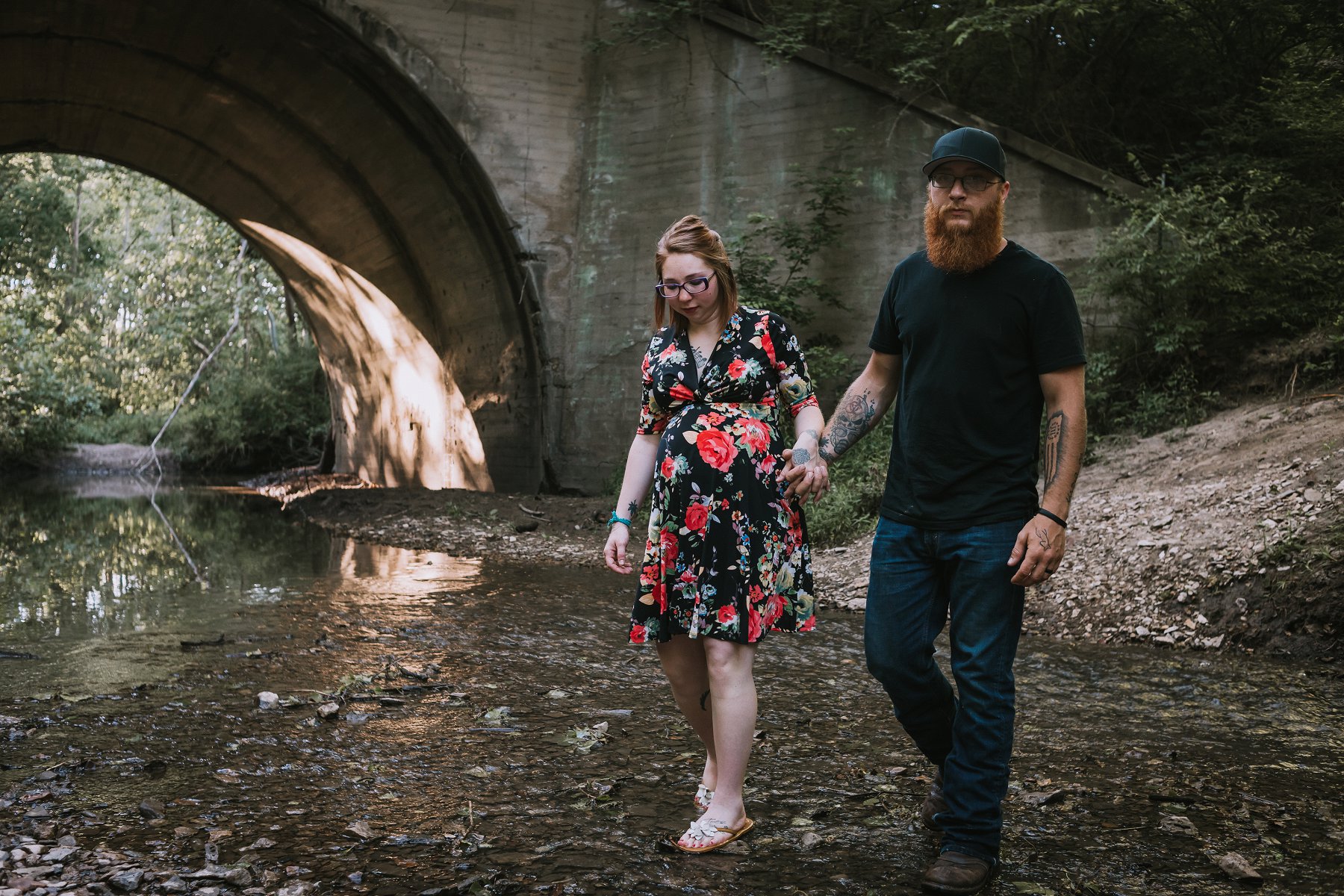 Creek Maternity Photography in Kansas City by Merry Ohler | Wedding Photographer Kansas City-22