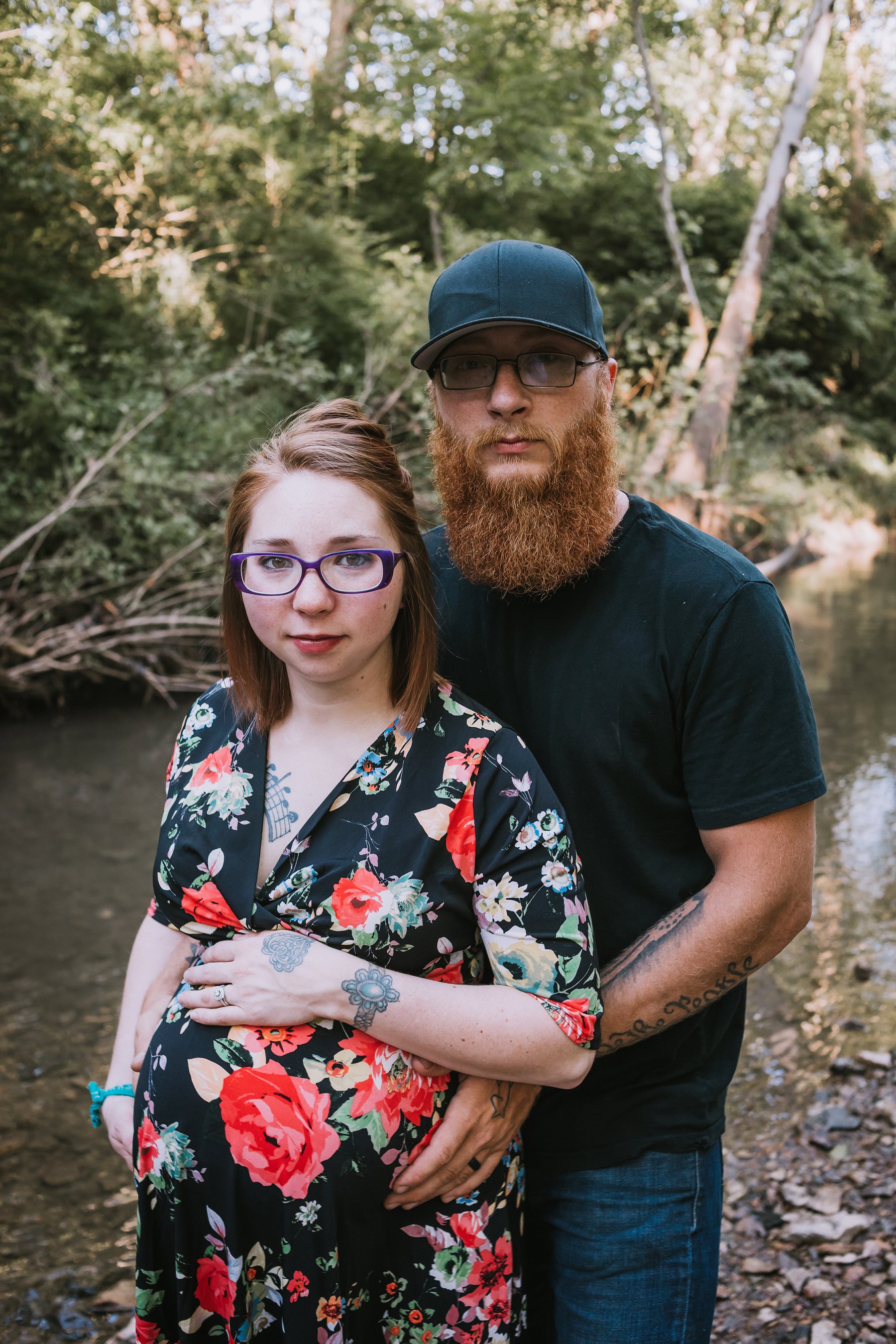 Creek Maternity Photography in Kansas City by Merry Ohler | Wedding Photographer Kansas City-27