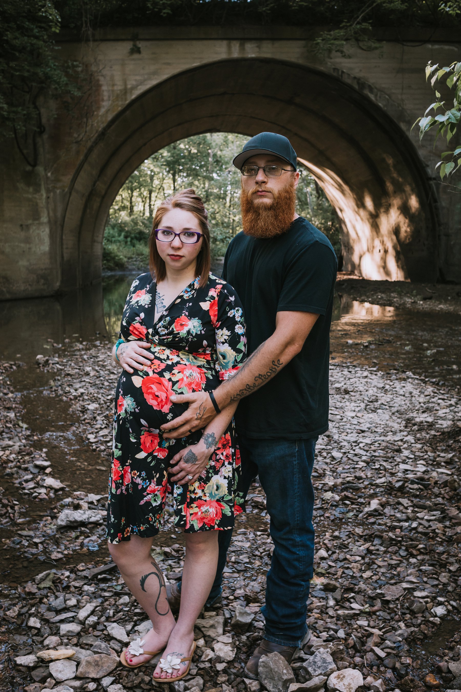 Creek Maternity Photography in Kansas City by Merry Ohler | Wedding Photographer Kansas City-36