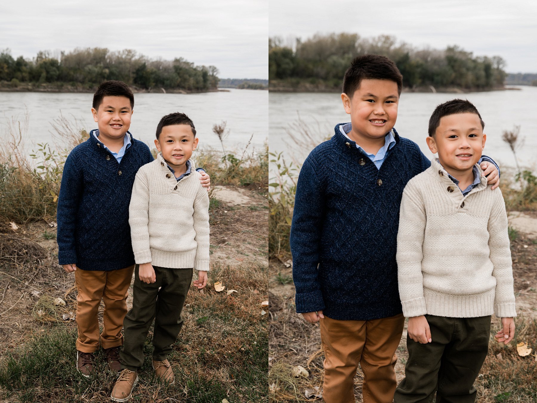 Fall Family Photography by River in Kansas City 17