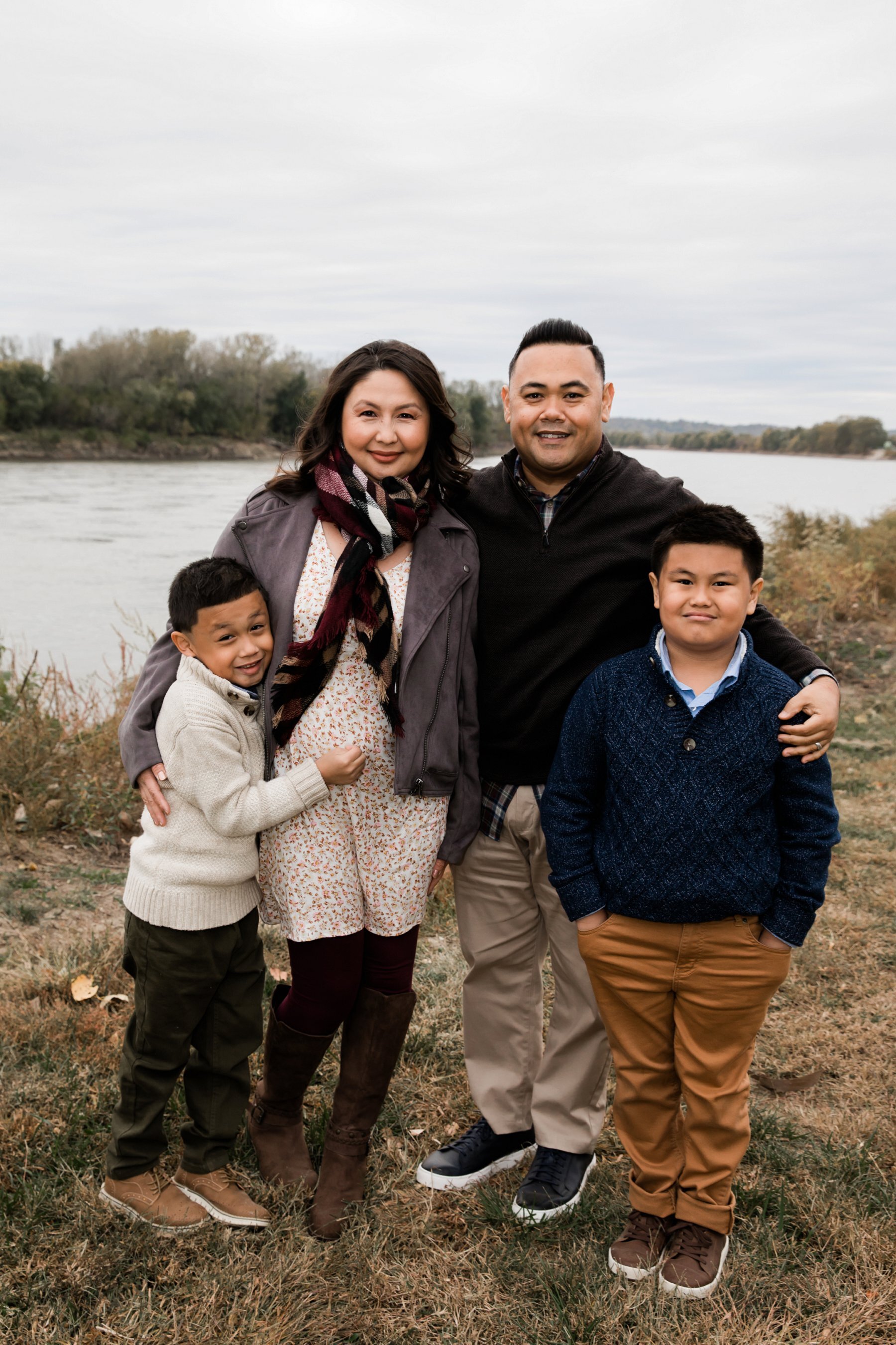 Fall Family Photography by River in Kansas City 3