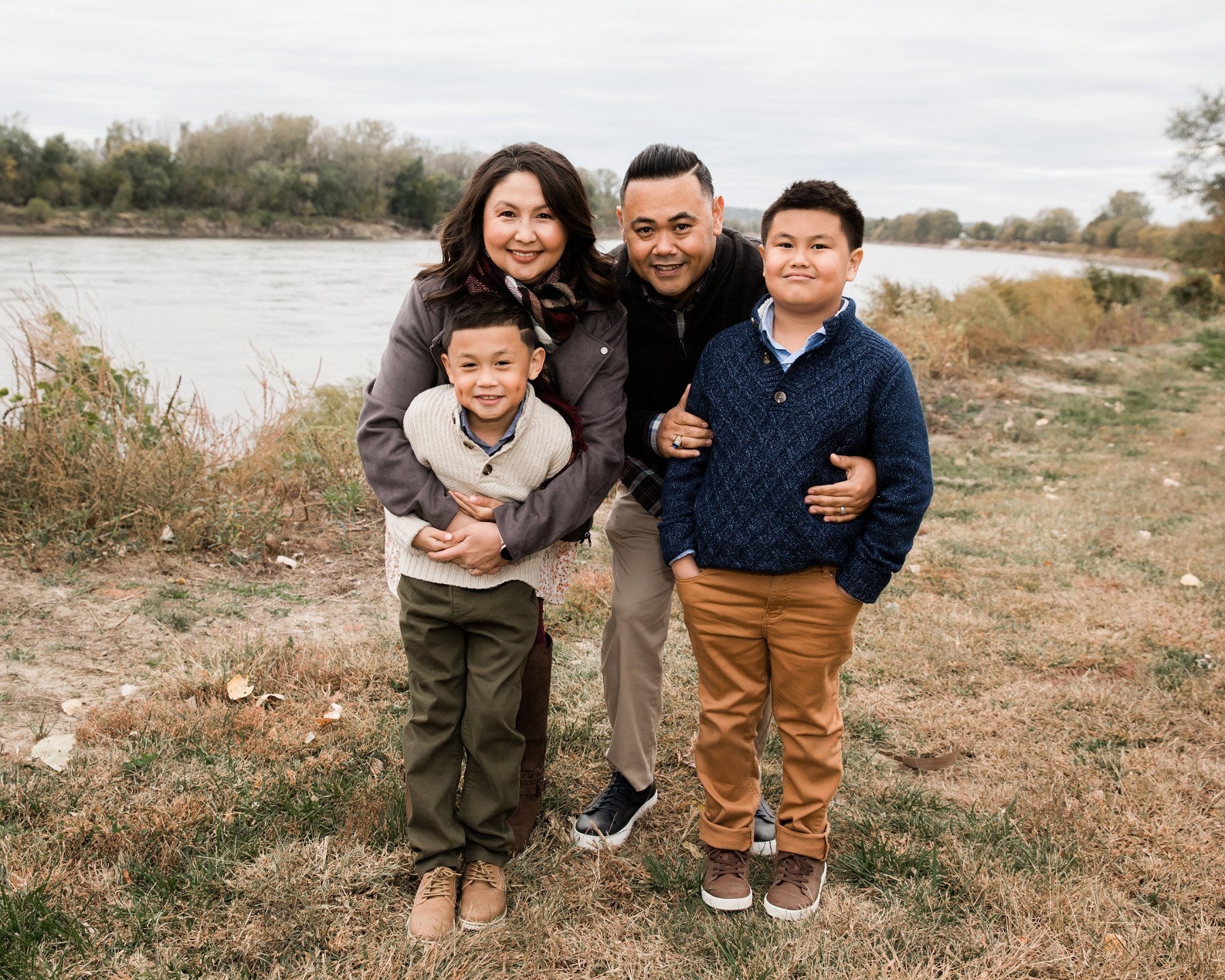 Fall Family Photography by River in Kansas City 2