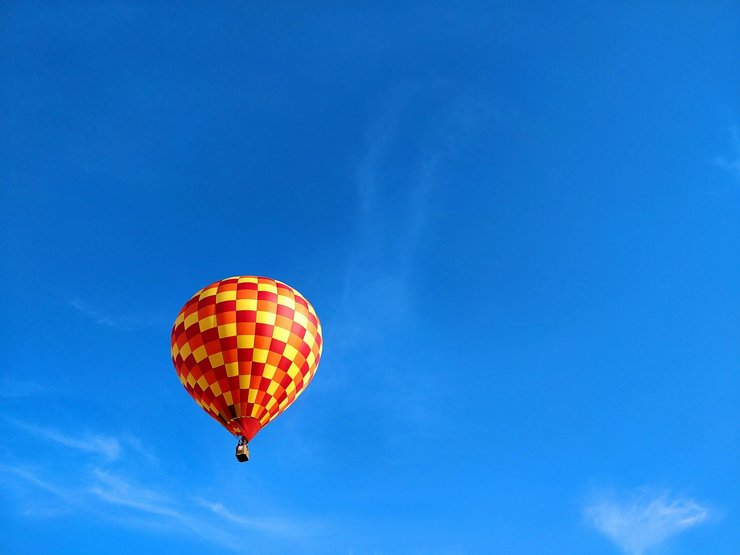 Hot air balloon race over Kansas City.