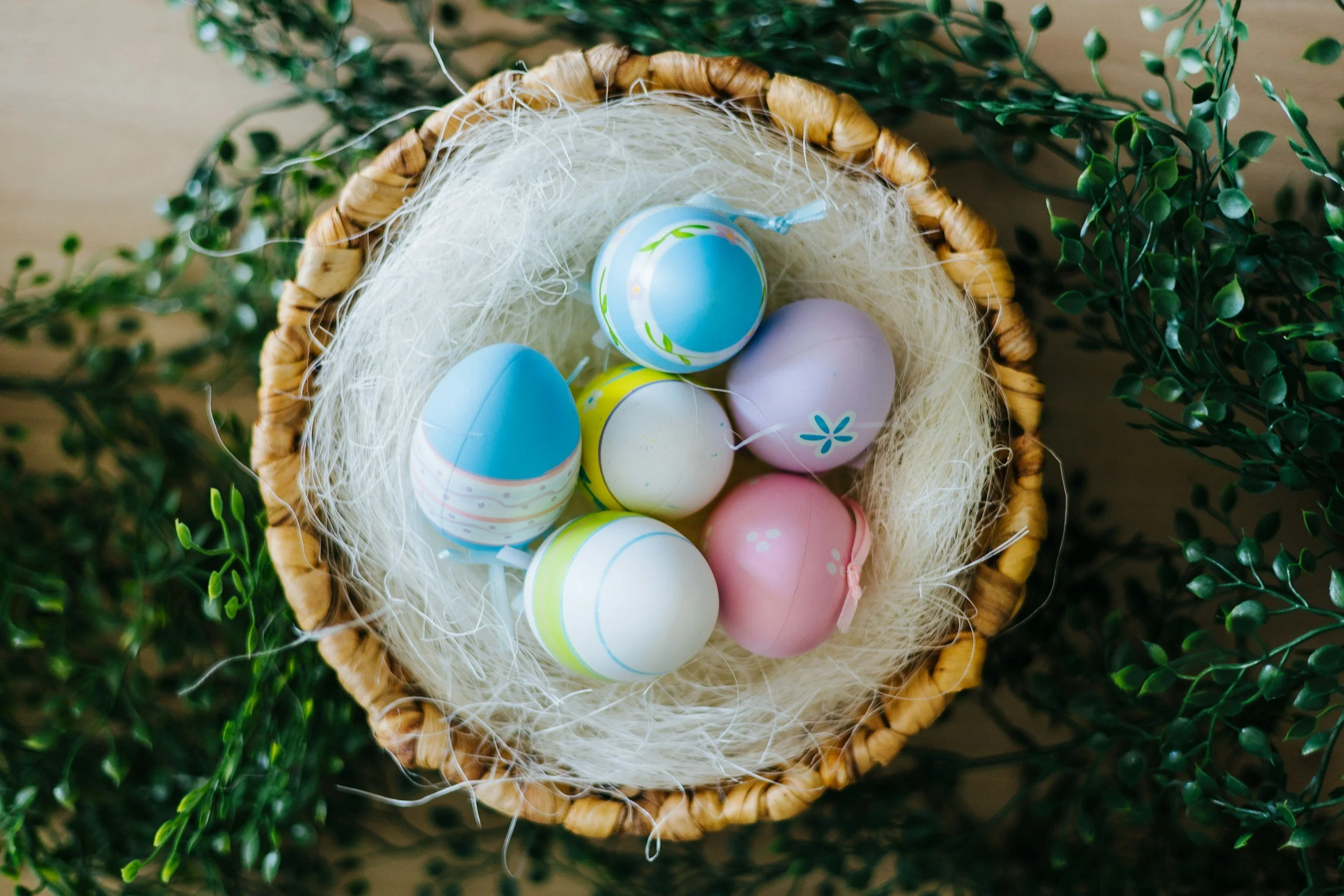 Easter egg basket in Liberty, MO.
